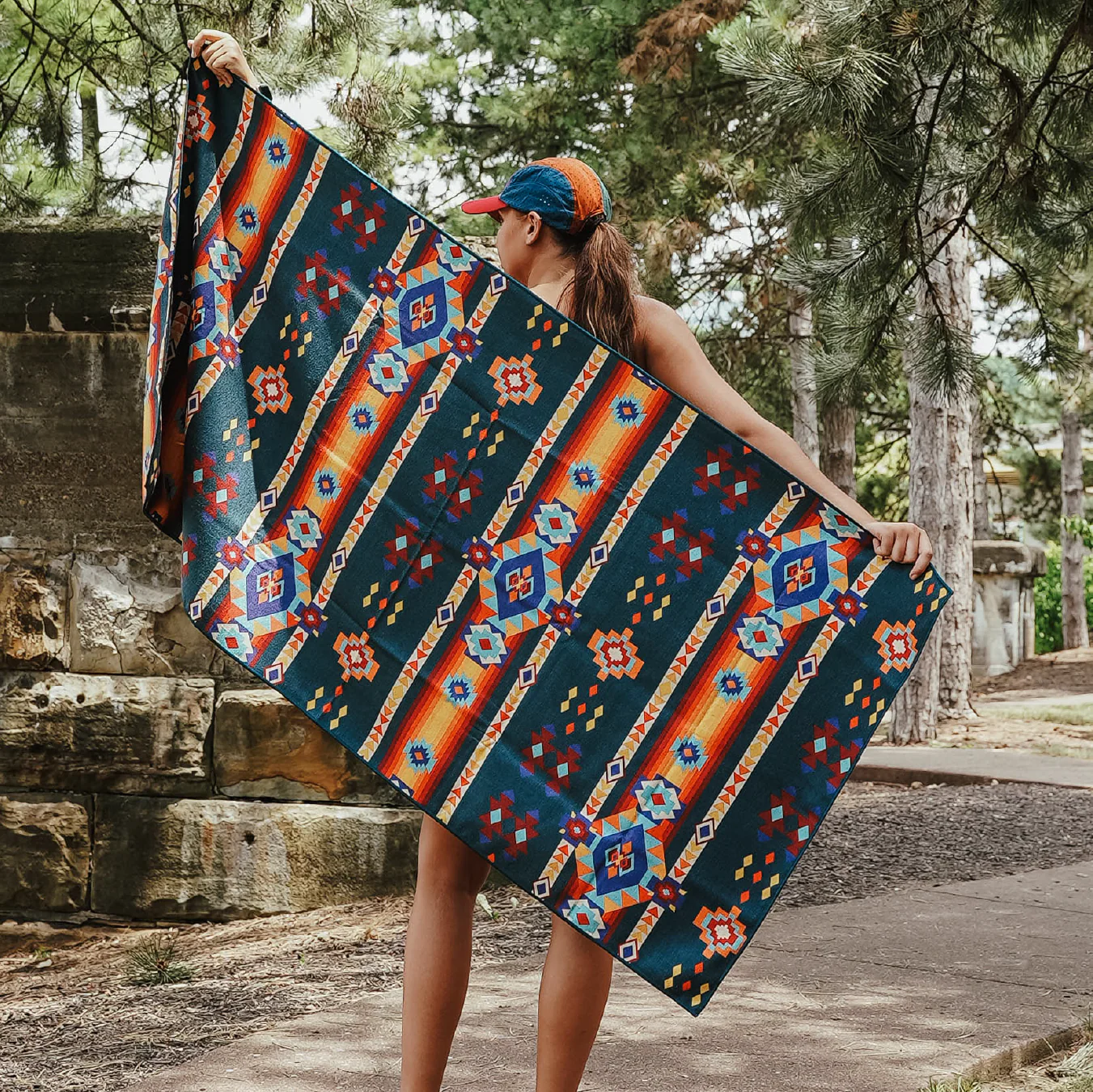Aztec Artisans & Chocolate Currency Car Seat Cover Towel - Image 3