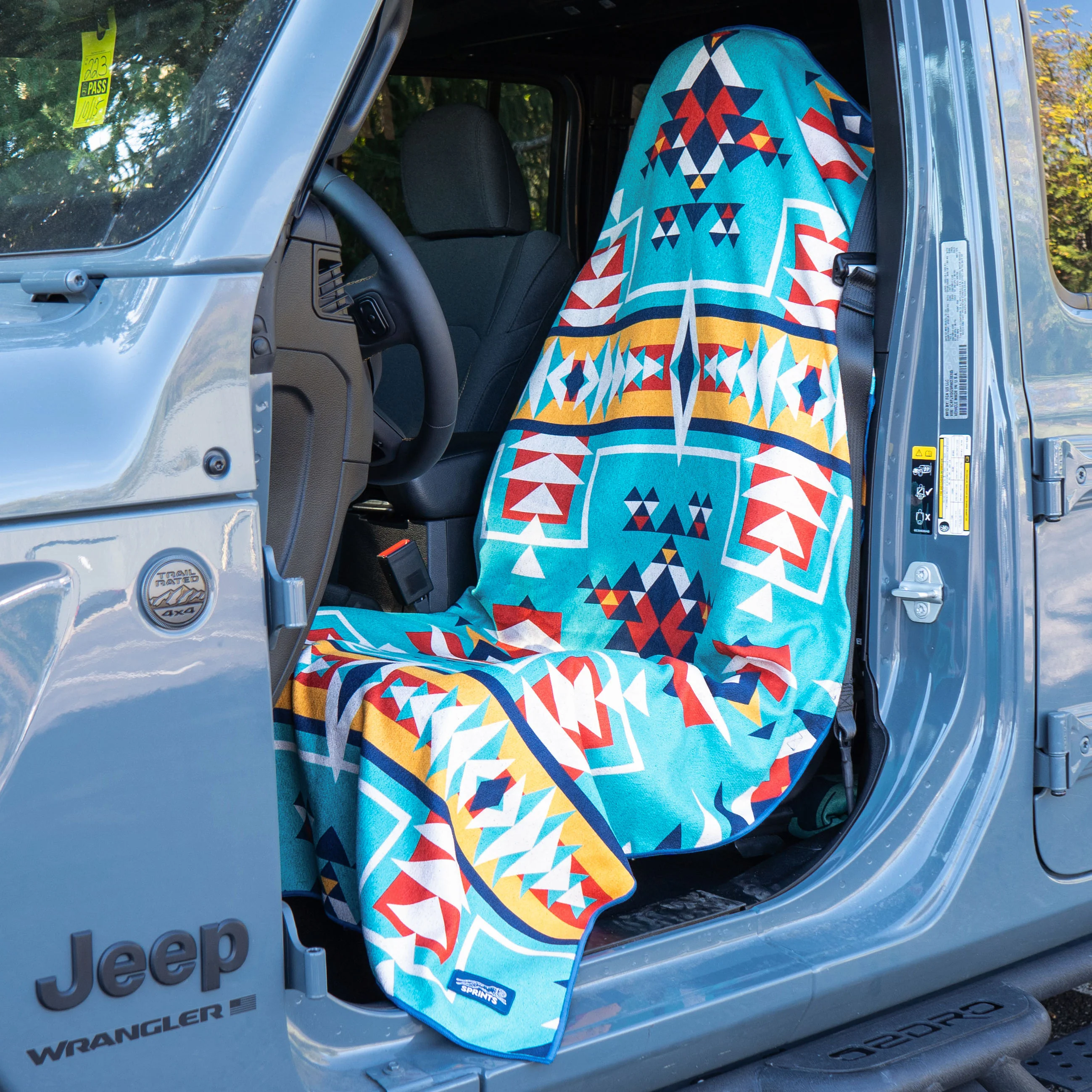 Bohemian Nomad Noises Car Seat Cover Towel - Image 2
