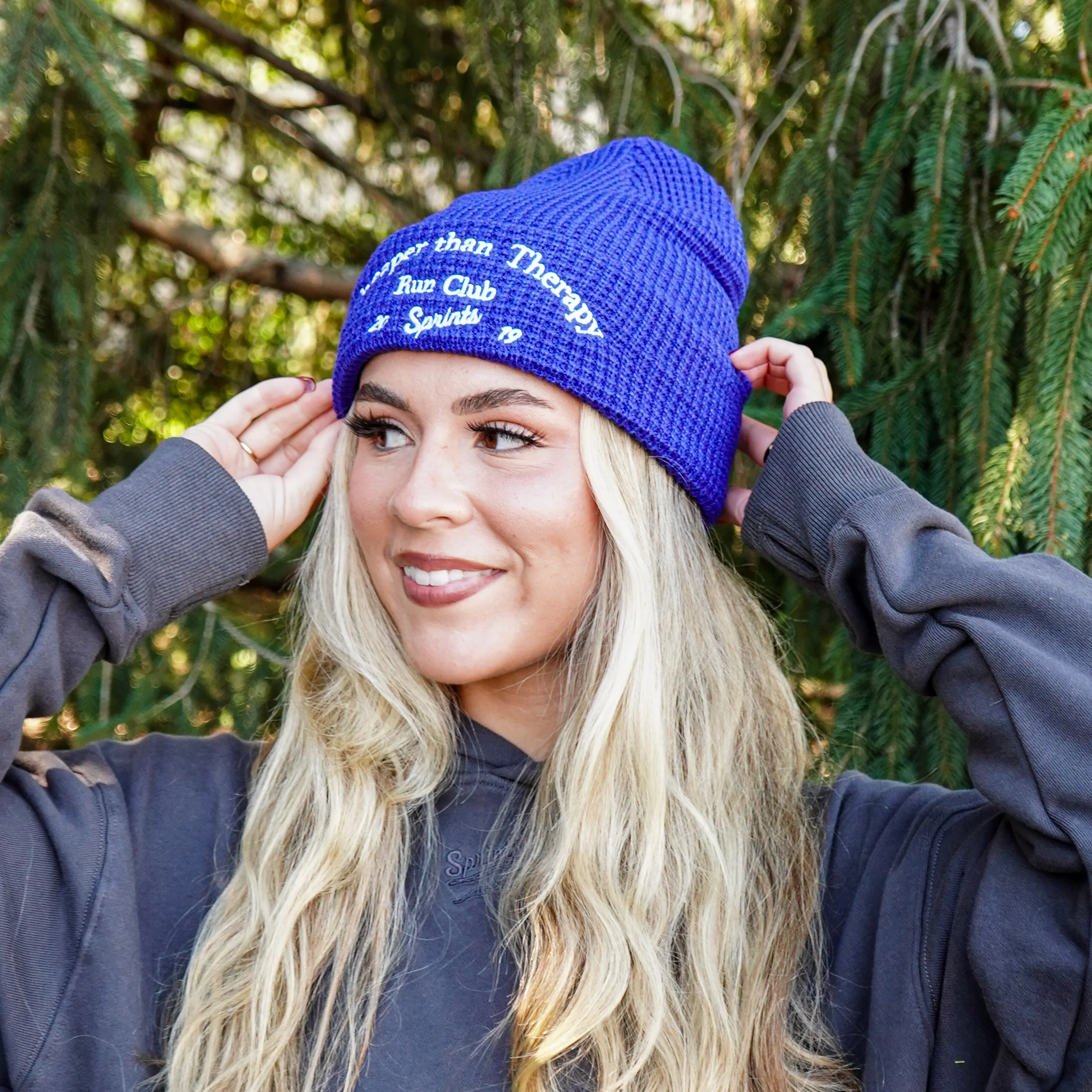 Cheaper Than Therapy Run Club Winter Hat (Unisex) - Image 2