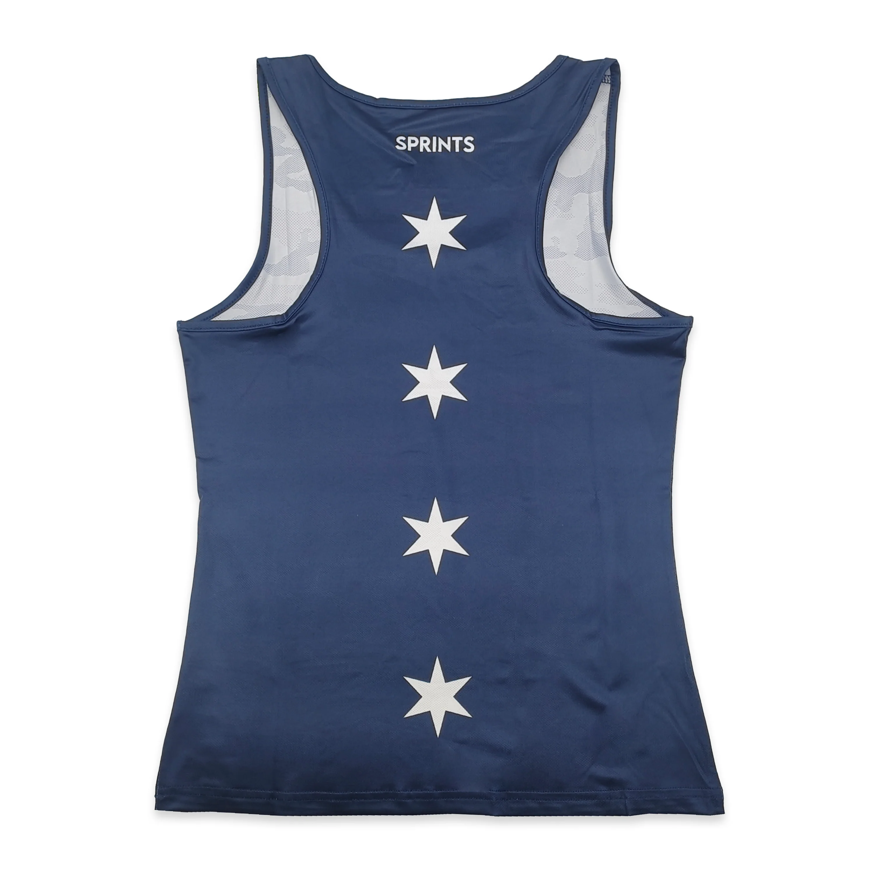 Womens Running Tank - Chicago Four Star Blue - Image 2