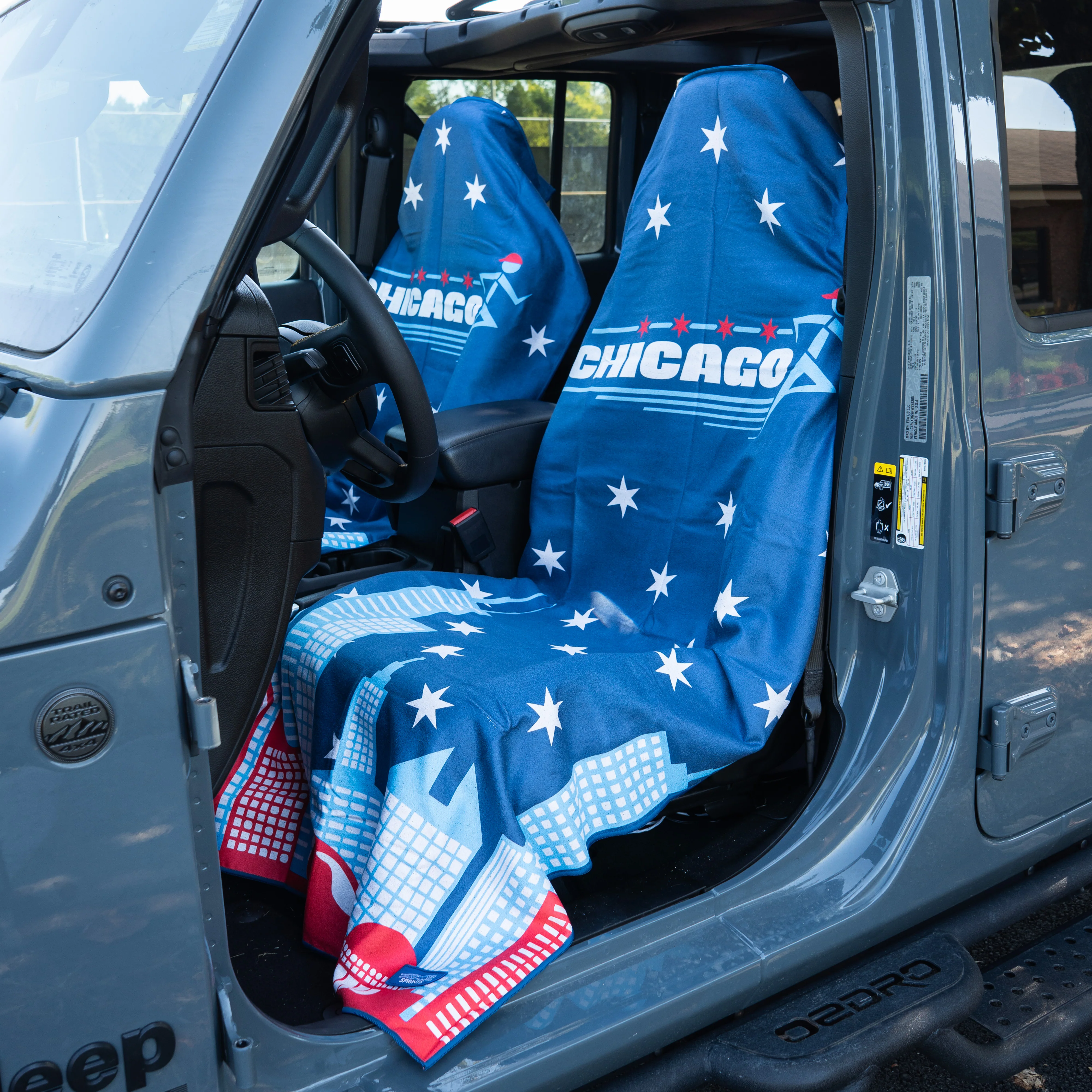 Chicago Four Star Towel Car Seat Cover Towel - Image 2