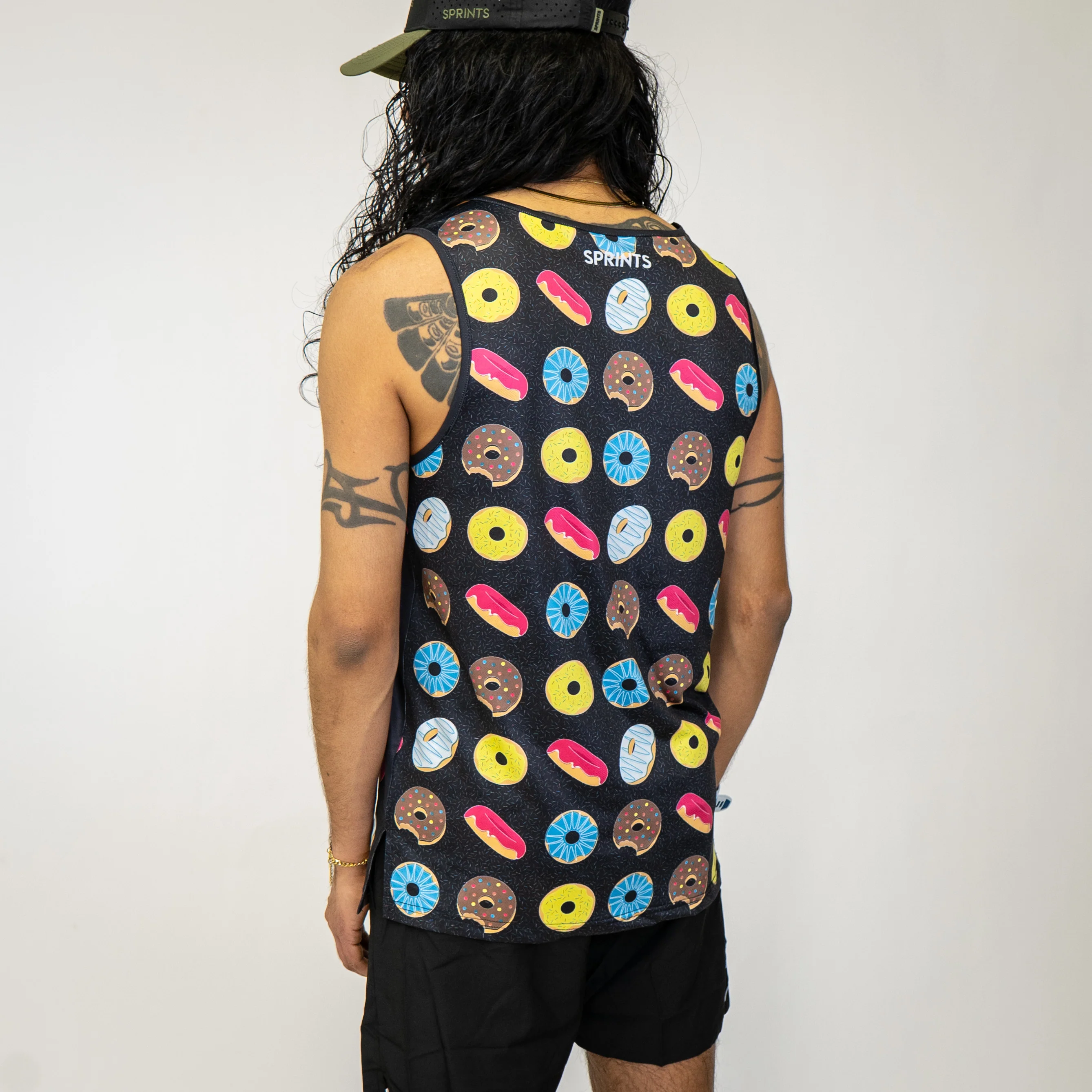 Mens Running Tank - Donuts - Image 3
