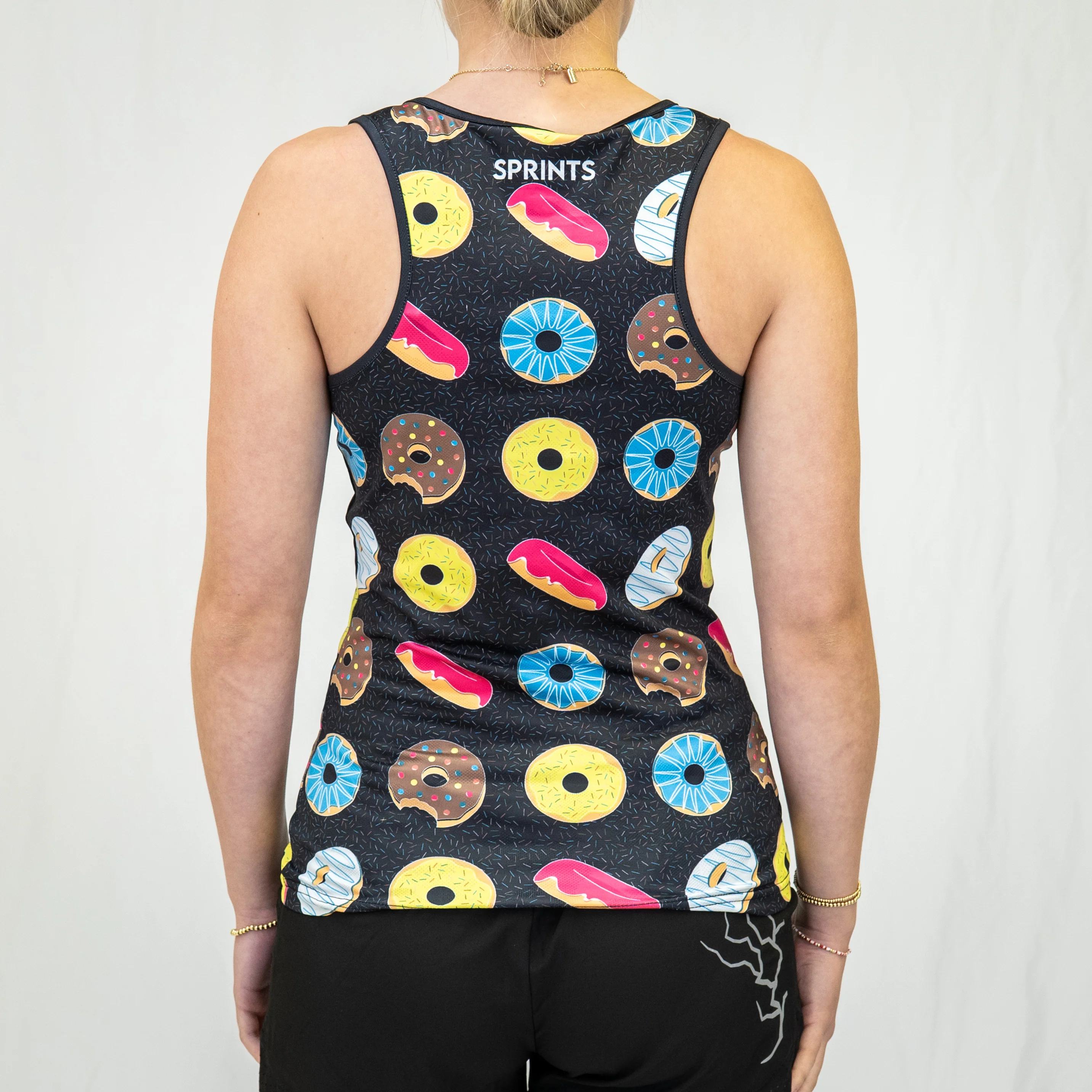 Womens Running Tank - Donuts - Image 3