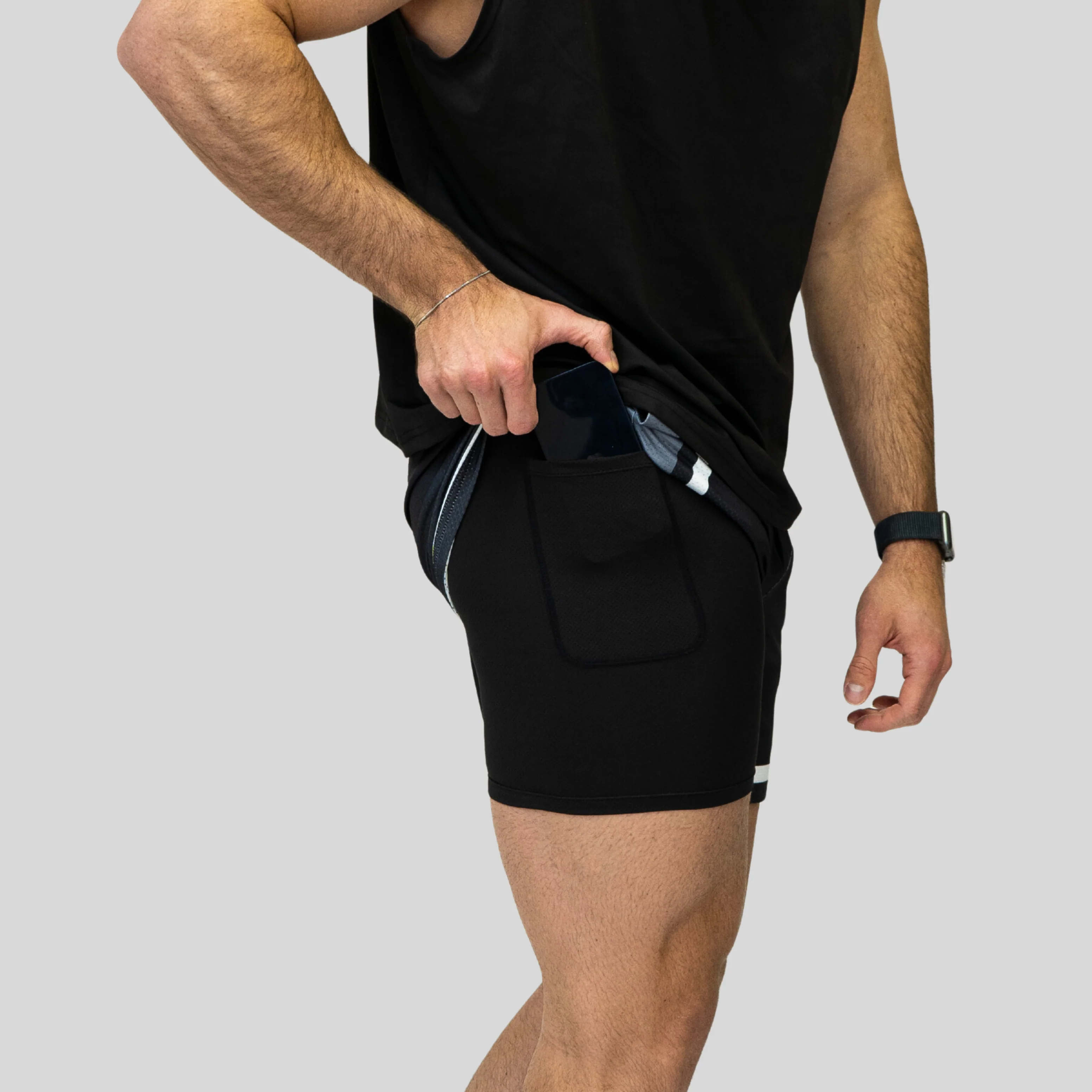 Duality 5" Fusion Mesh Unisex Short - Vintage Warrior - Image 3