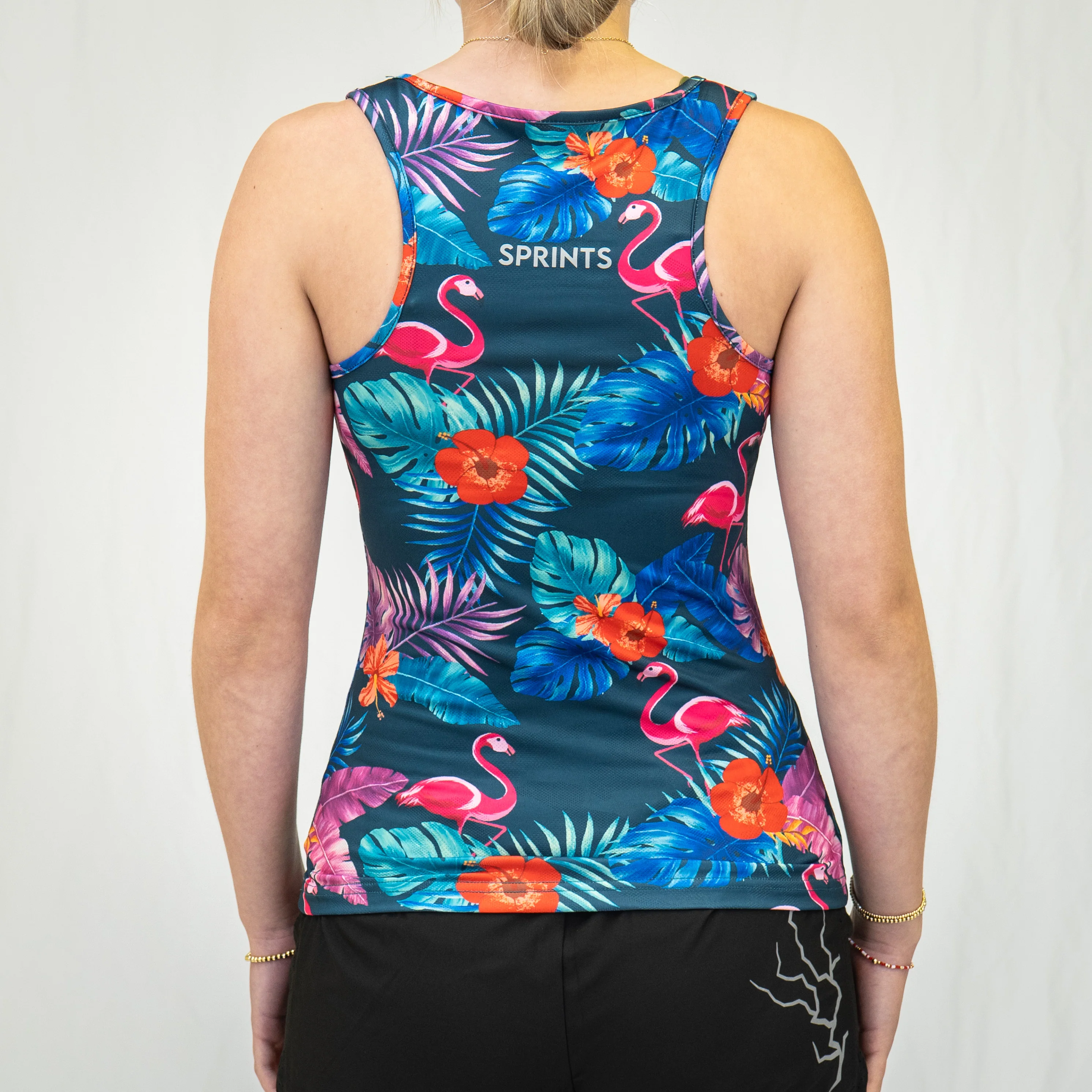 Womens Running Tank - Flamingo - Image 3