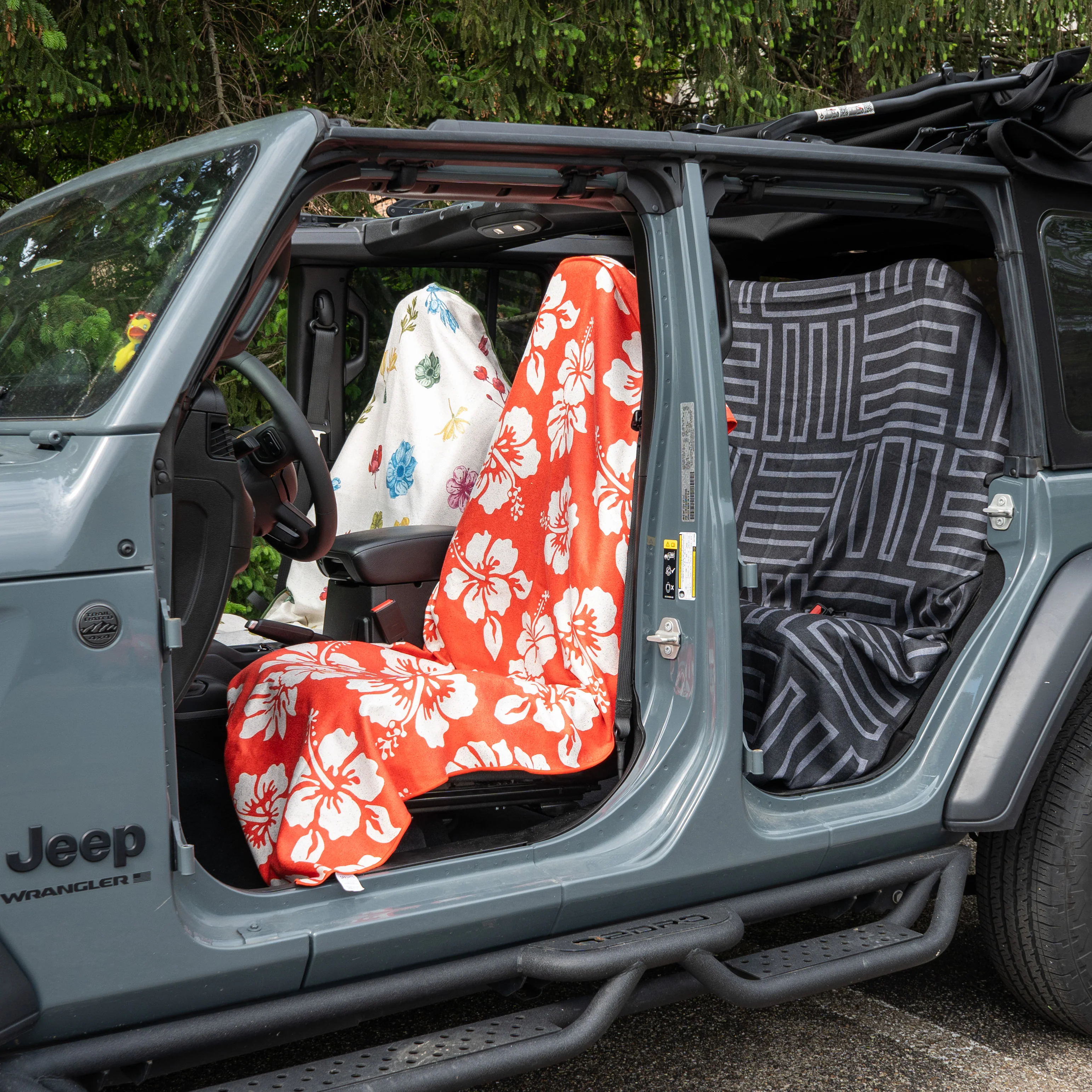 Flex on the Beach - Fire Car Seat Cover Towel - Image 2