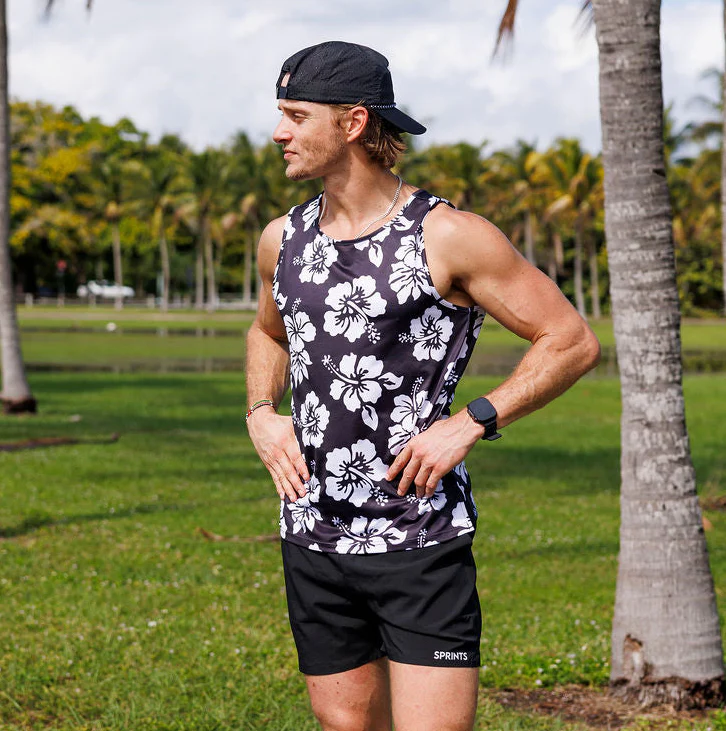 Mens Running Tank - Flex on the Beach