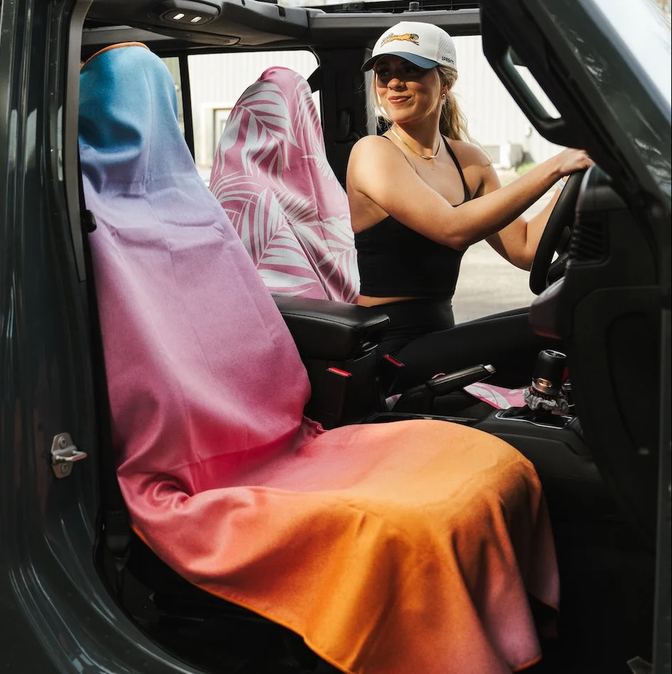 Golden Glow Car Seat Cover Towel - Image 4