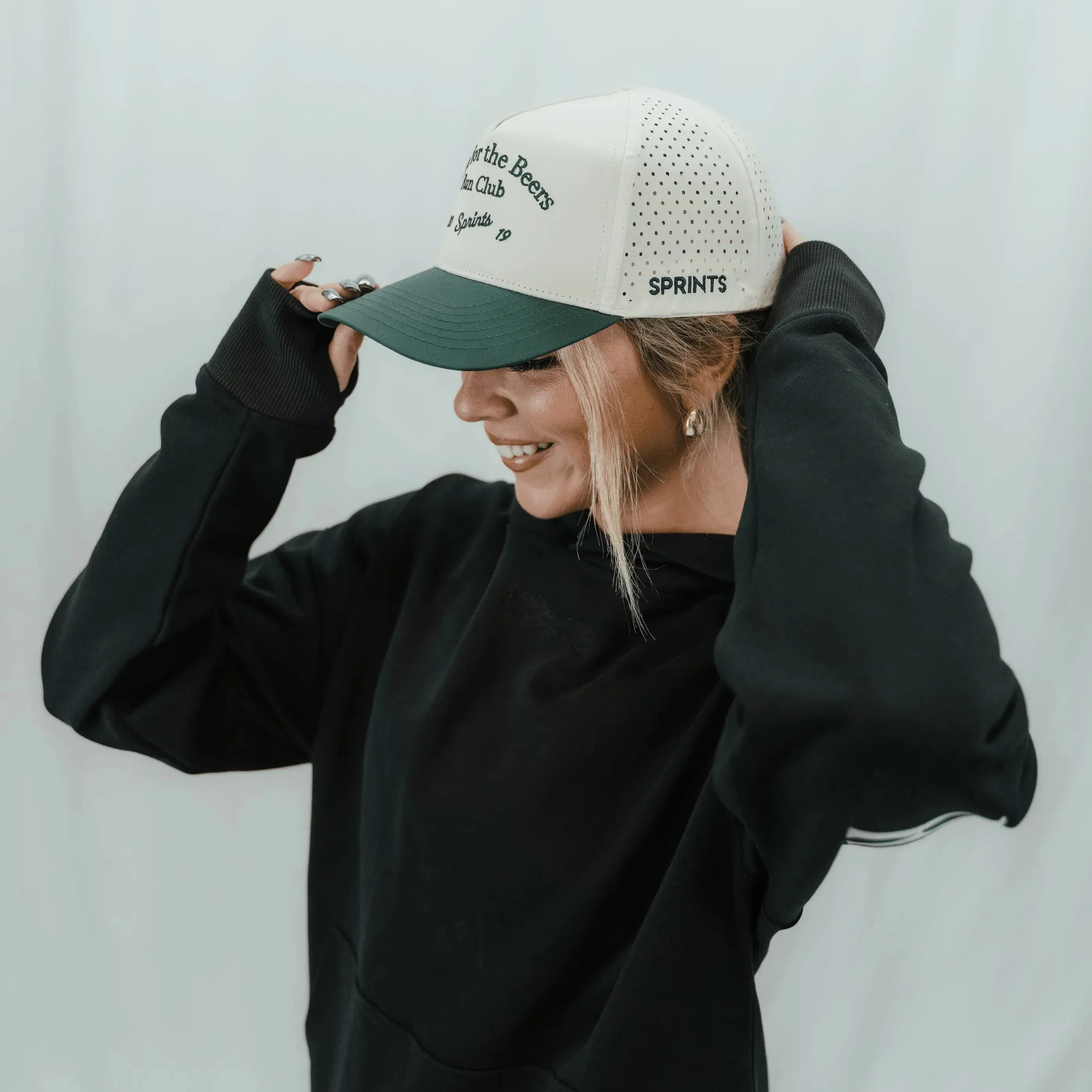 Here for the Beers Run Club - Green Label Structured VP Hat (Unisex) - Image 5