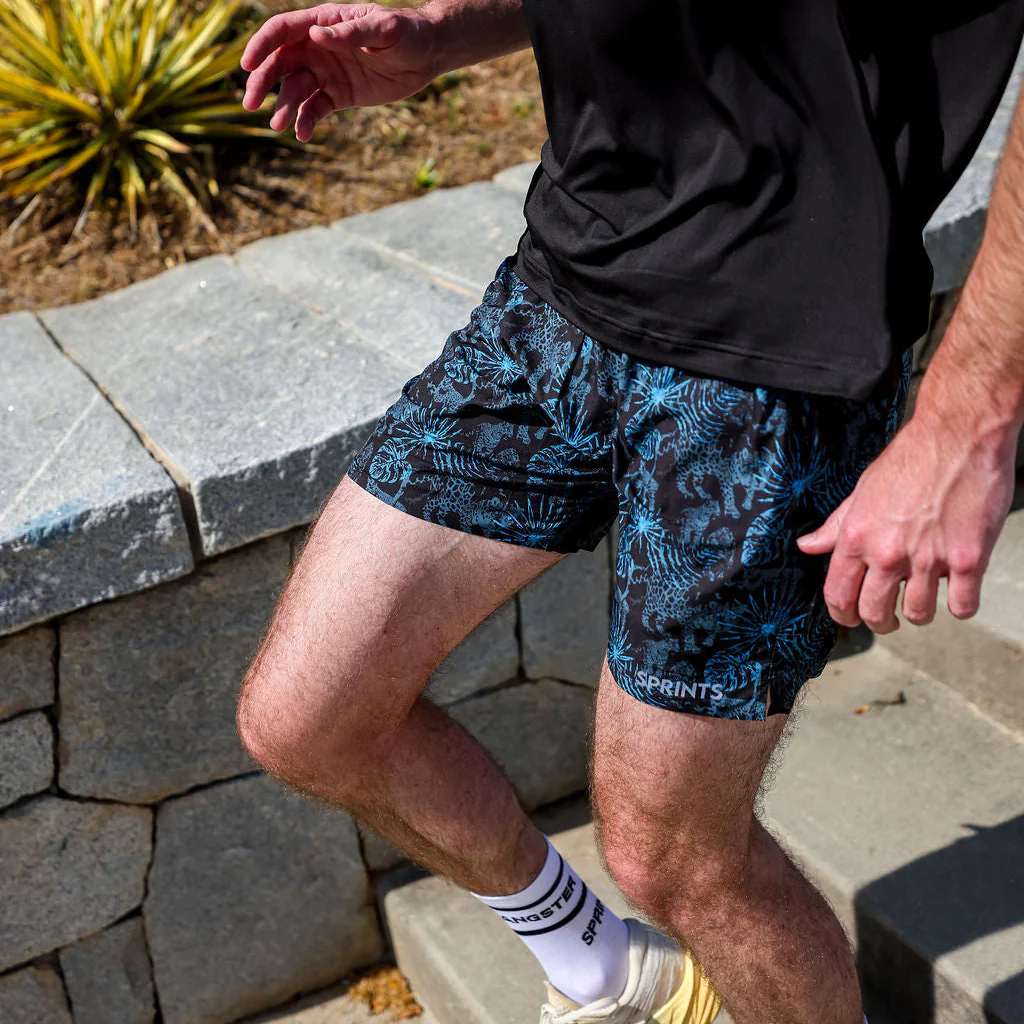 Mens Avigate 5" Fusion Short - Acid Jags Blue - Image 3
