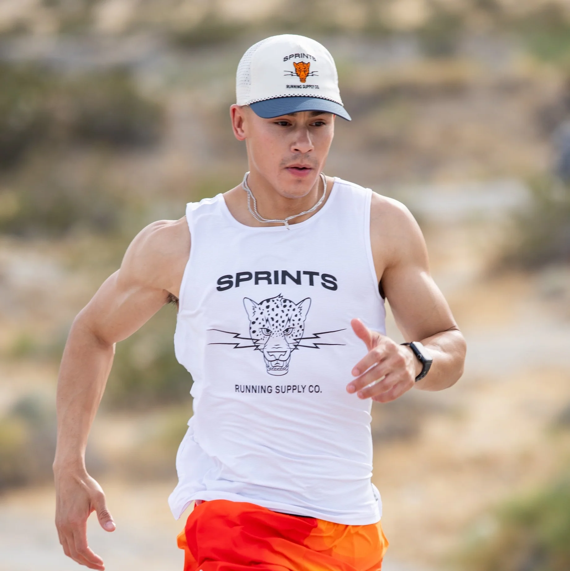 Mens Core Zero Running Tank - Vault Jag White - Image 3