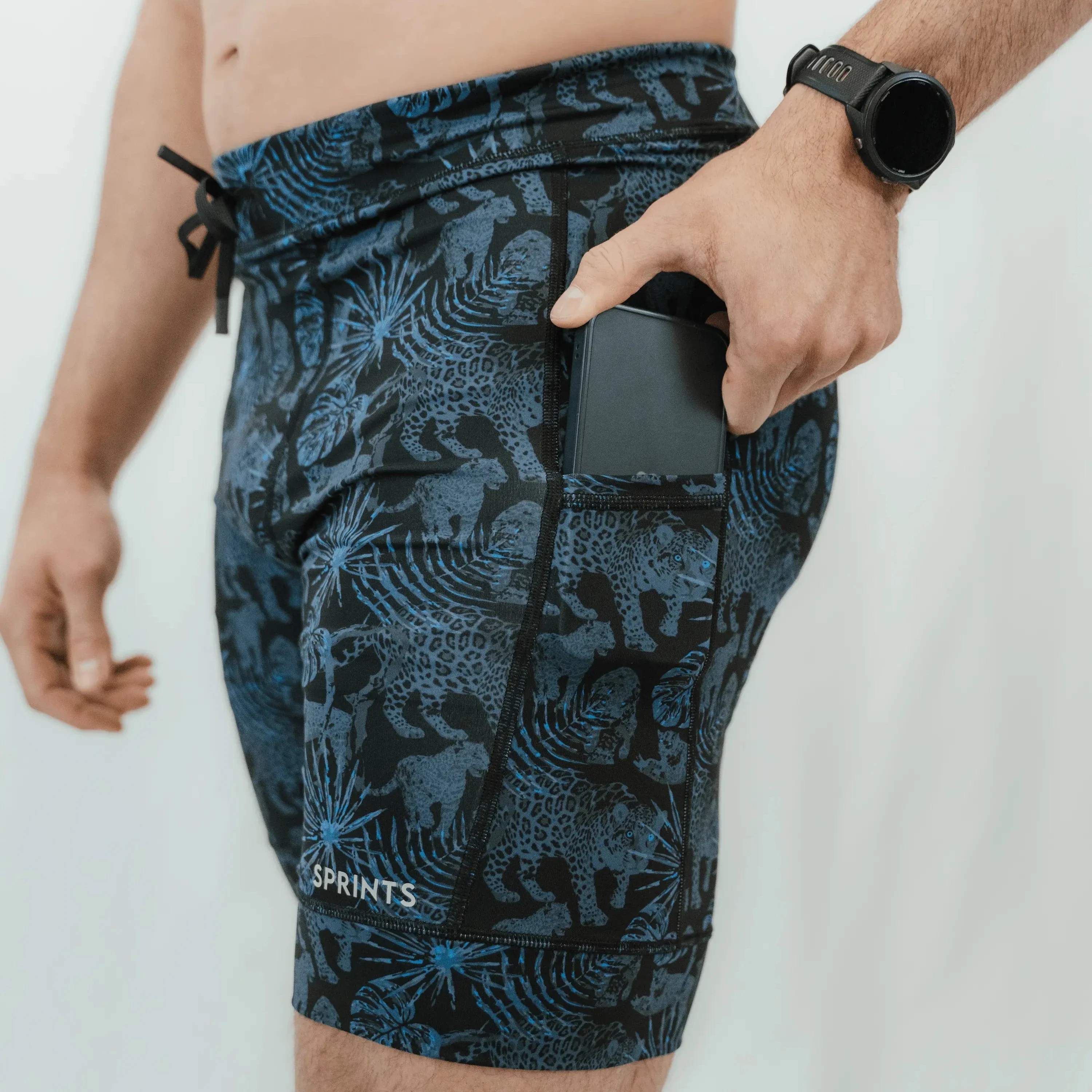Mens Flexion 8" Half Tights - Acid Jags - Image 4