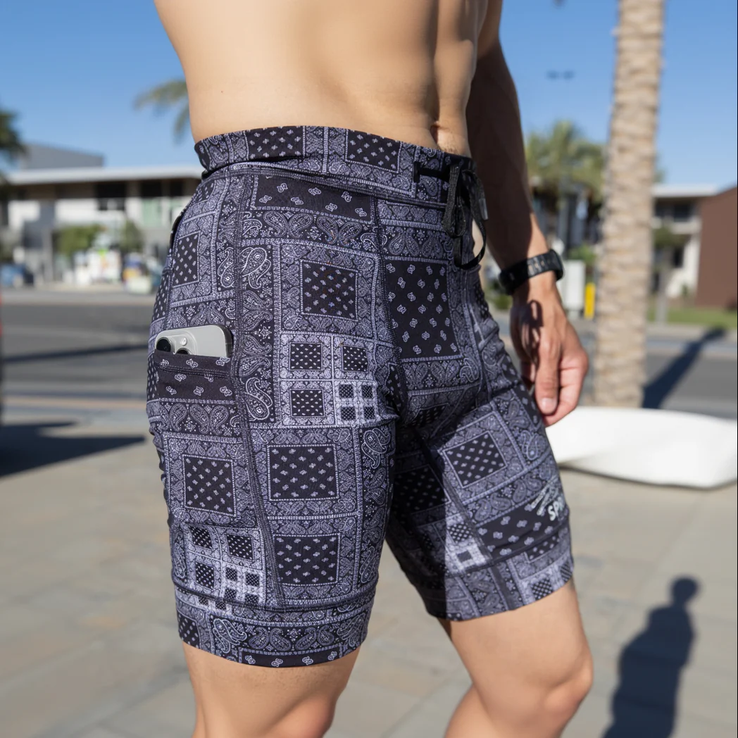 Mens Flexion 8" Half Tights - Paisley Probs - Image 6