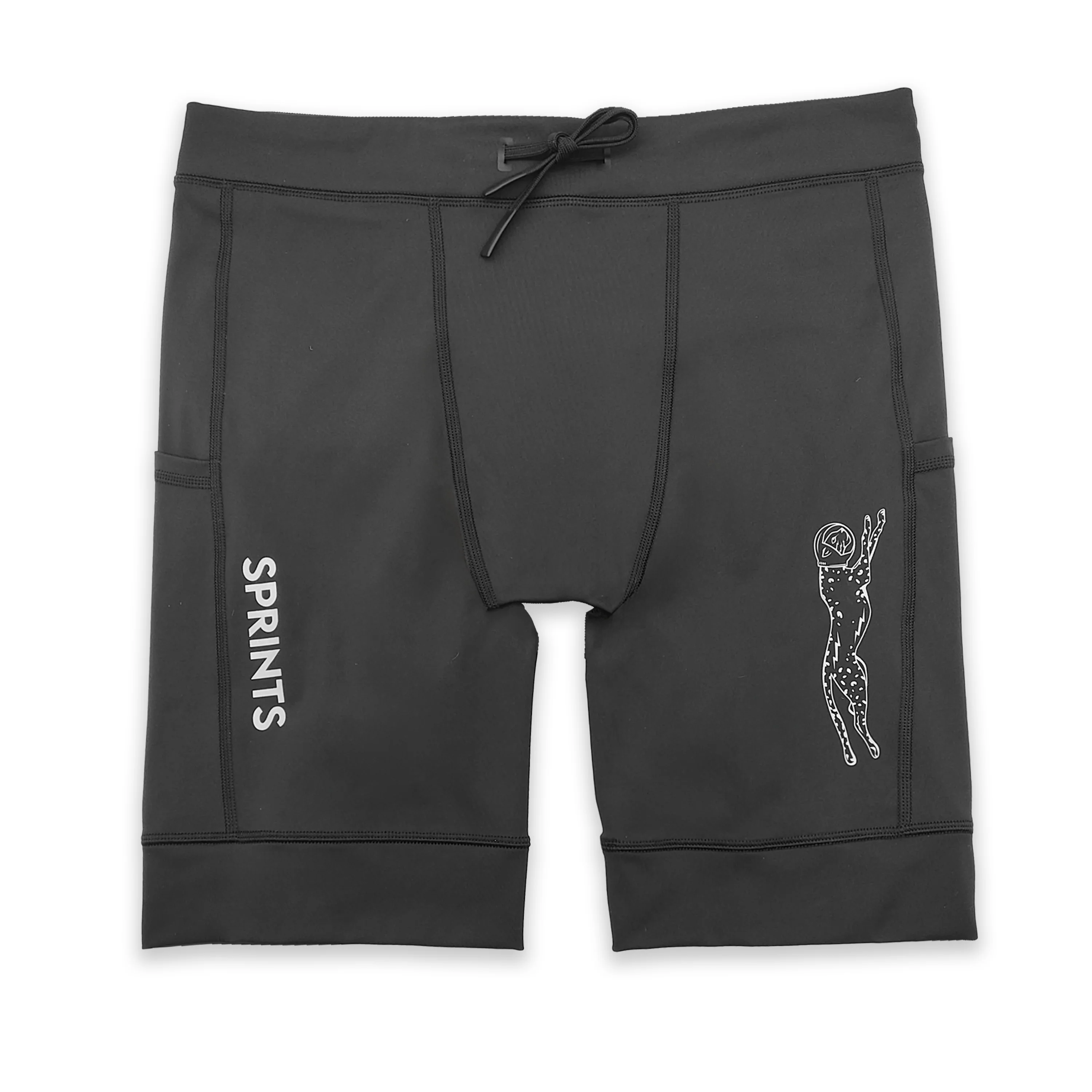 Mens Flexion 8" Half Tights - Stealth Black - Image 15