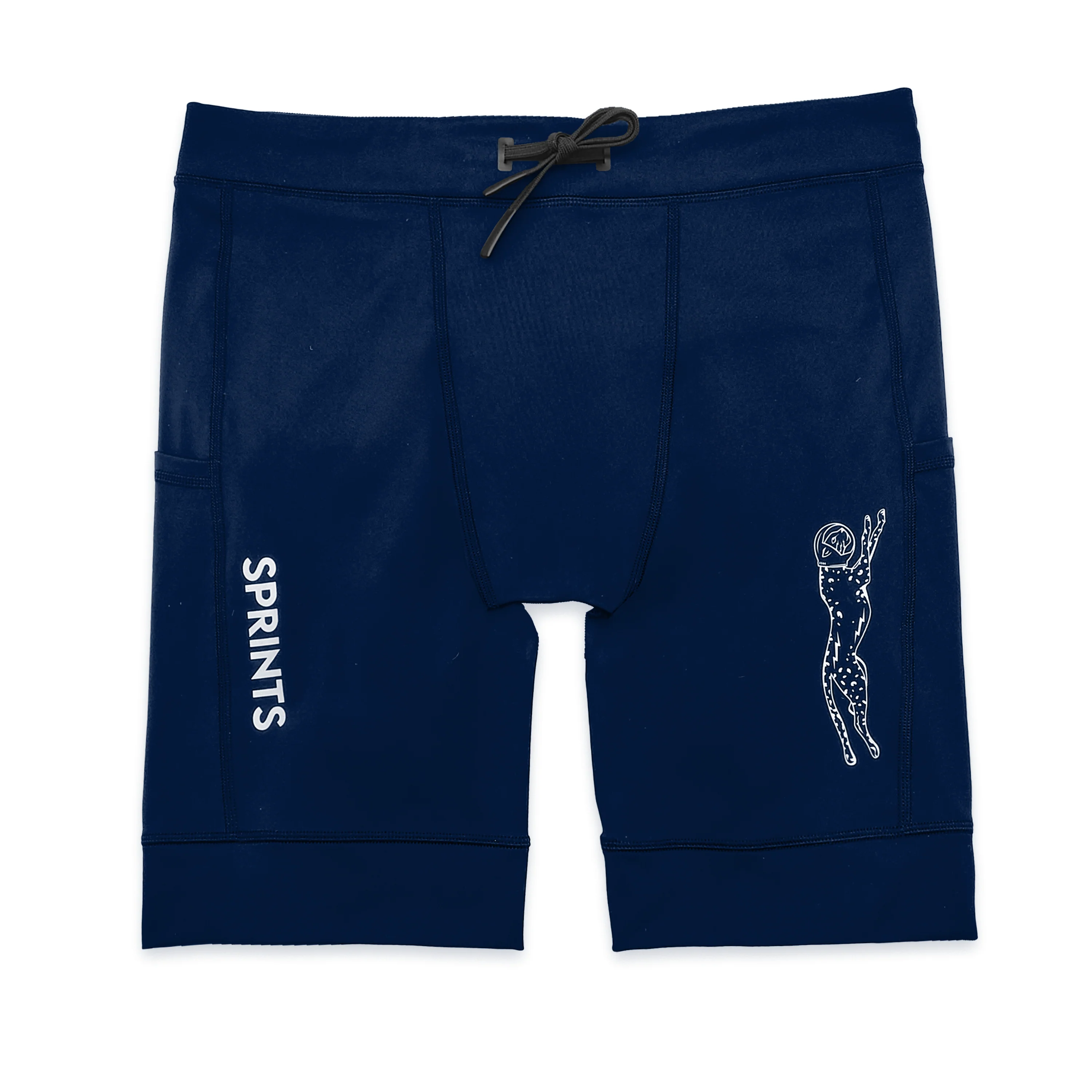 Mens Flexion 8" Half Tights - Stealth Navy - Image 8
