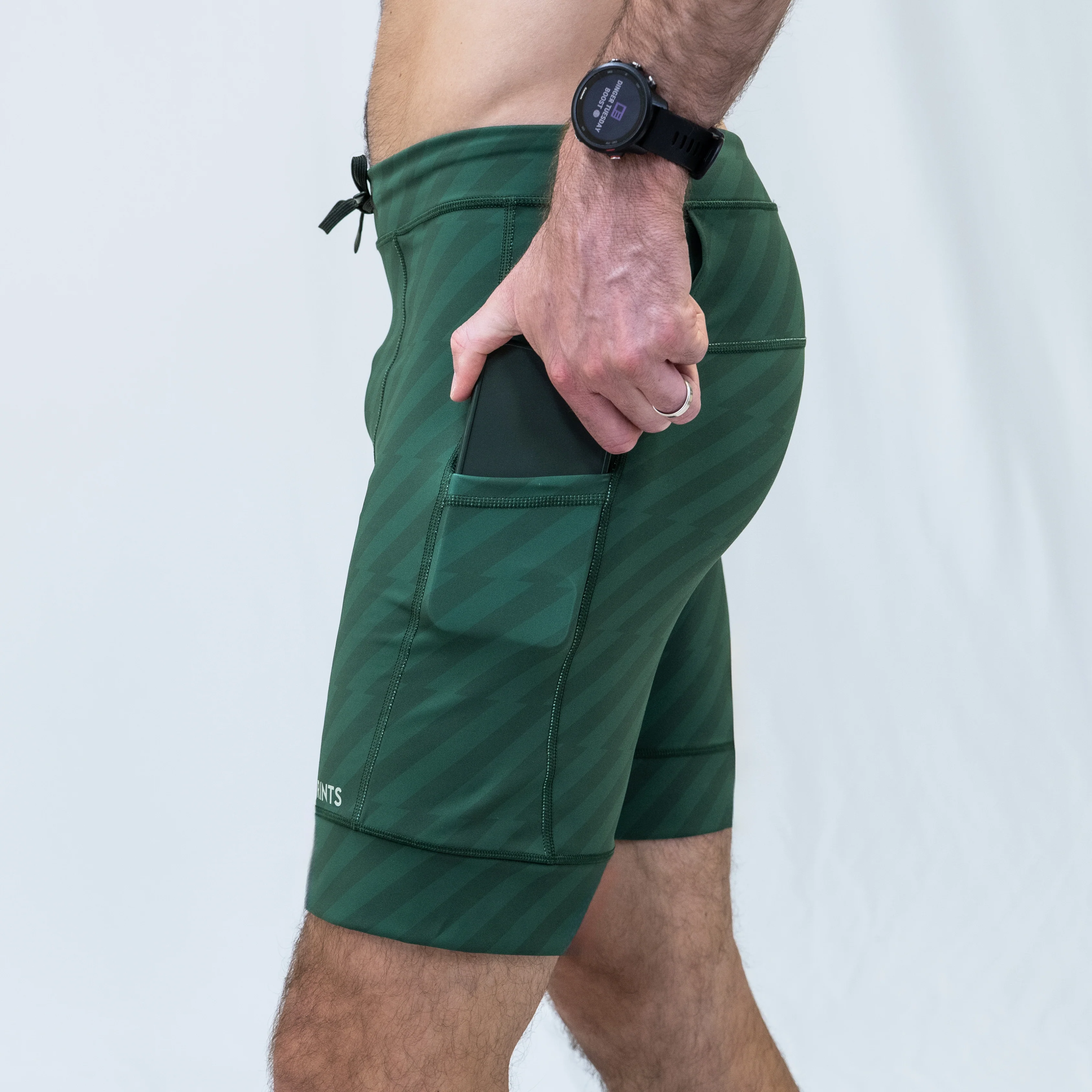 Mens Flexion 8" Half Tights - Velocity Blitz Green - Image 5