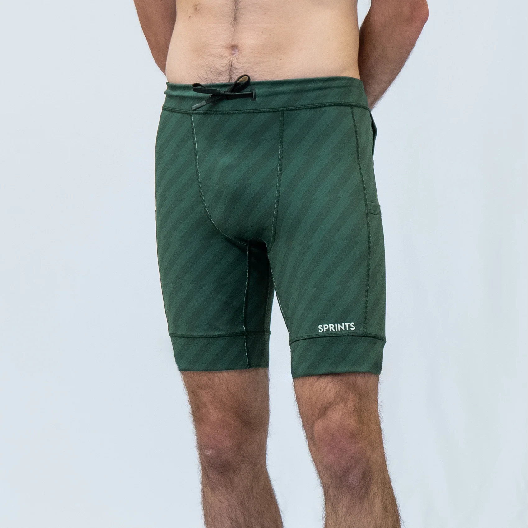 Mens Flexion 8" Half Tights - Velocity Blitz Green - Image 7