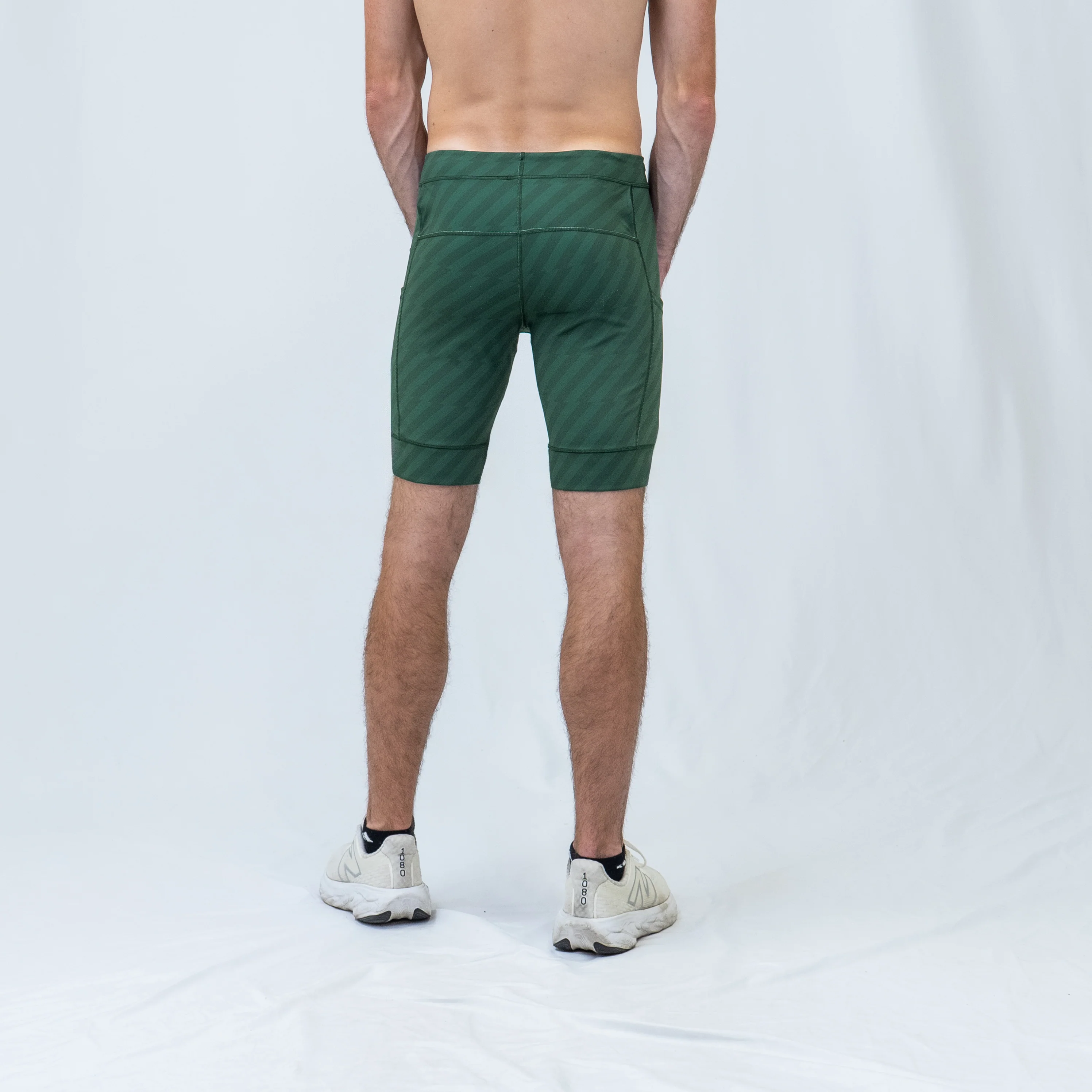 Mens Flexion 8" Half Tights - Velocity Blitz Green - Image 9