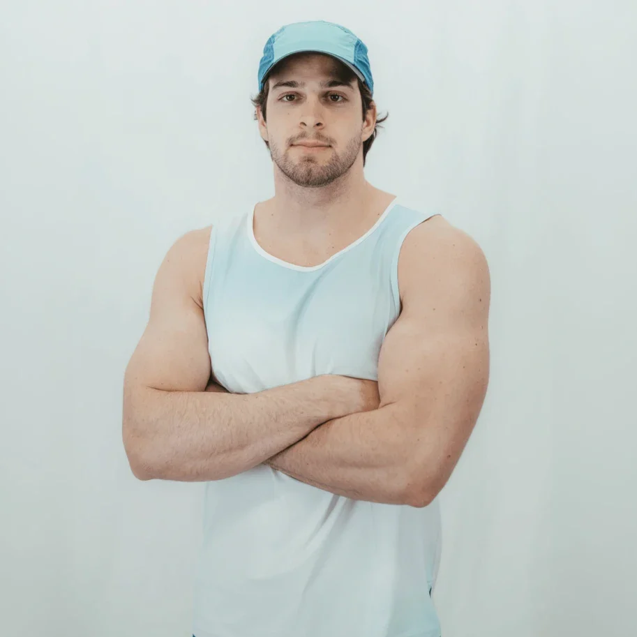 Mens Core Zero Running Tank - Coastal Fade - Image 4