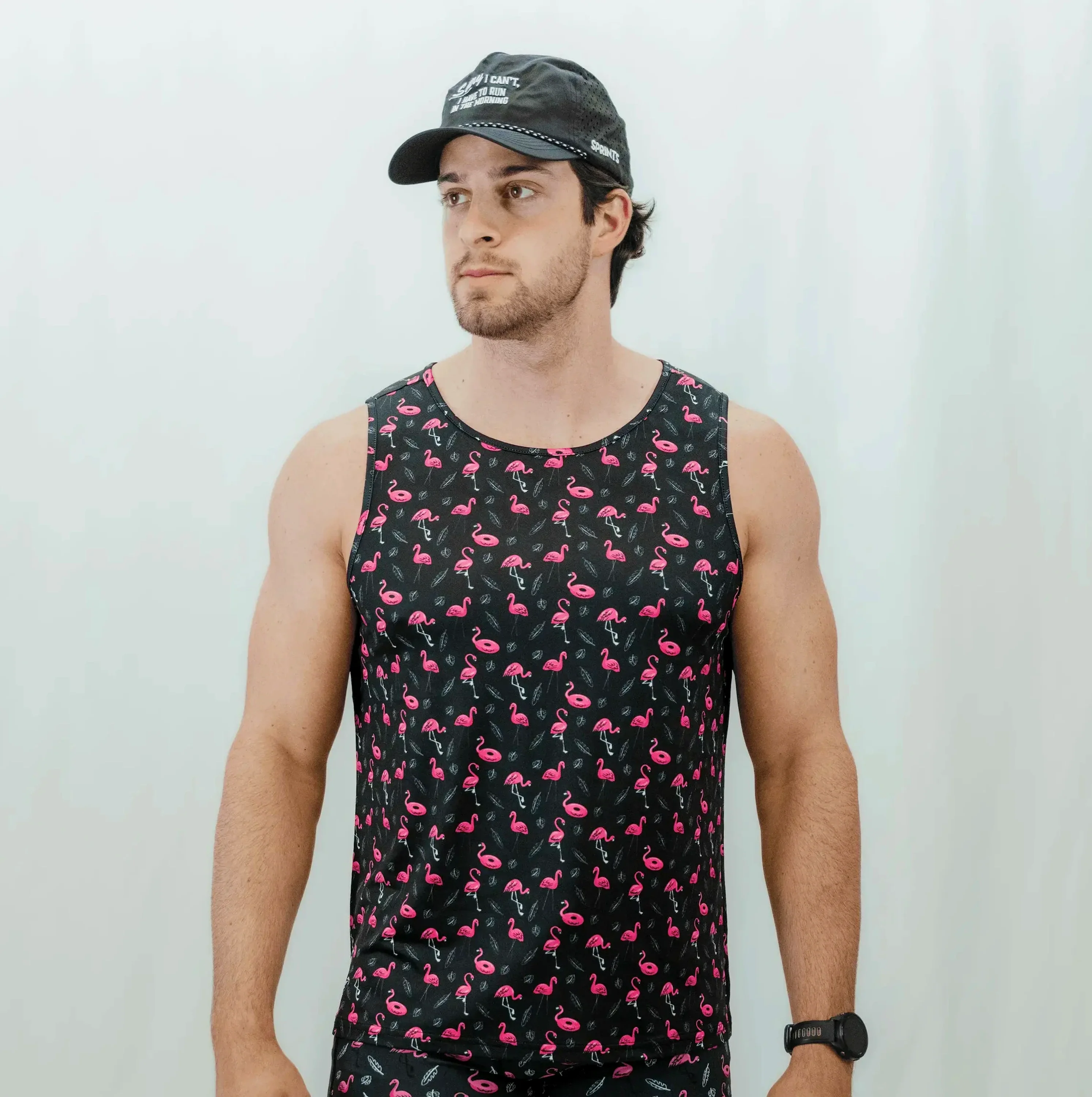 Mens Running Tank - Find the Fauxmingo Black - Image 5