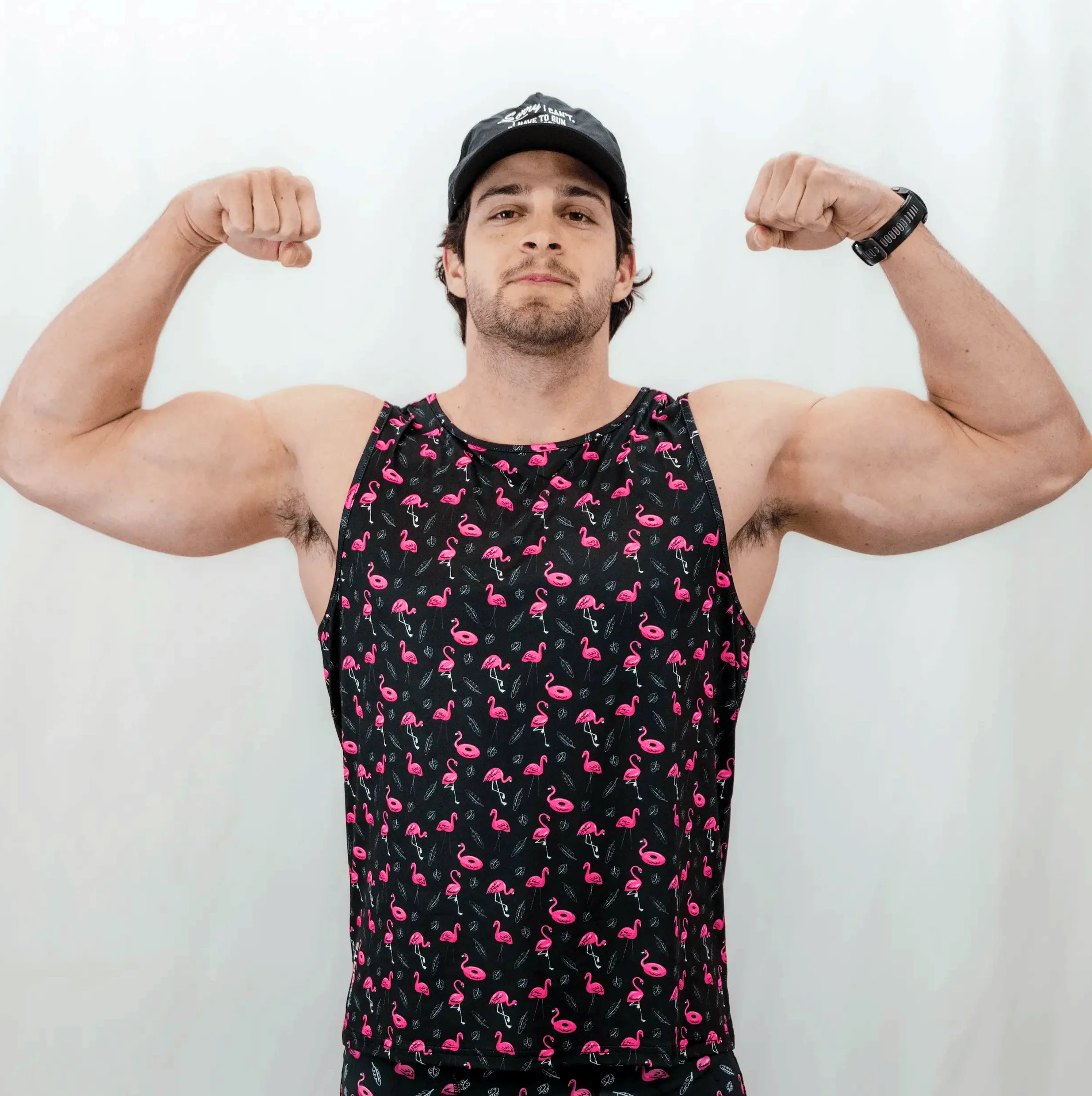 Mens Running Tank - Find the Fauxmingo Black - Image 6