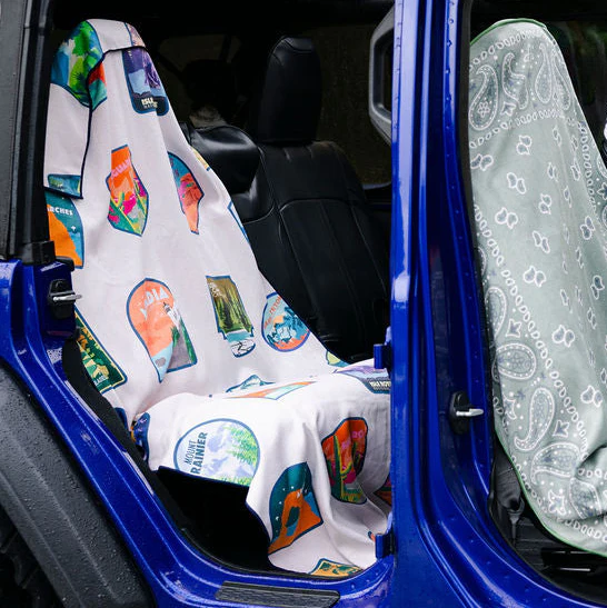 National Parks Cream Car Seat Cover Towel - Image 6
