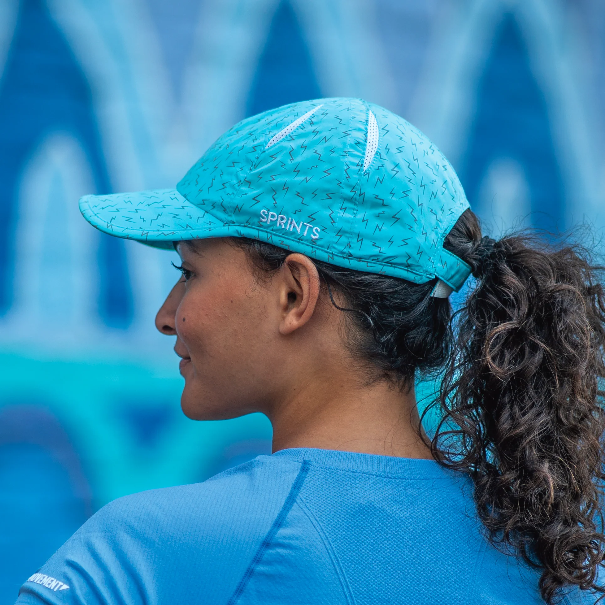 Electric Azure Flash Reflective OG Hat (Unisex) - Image 8