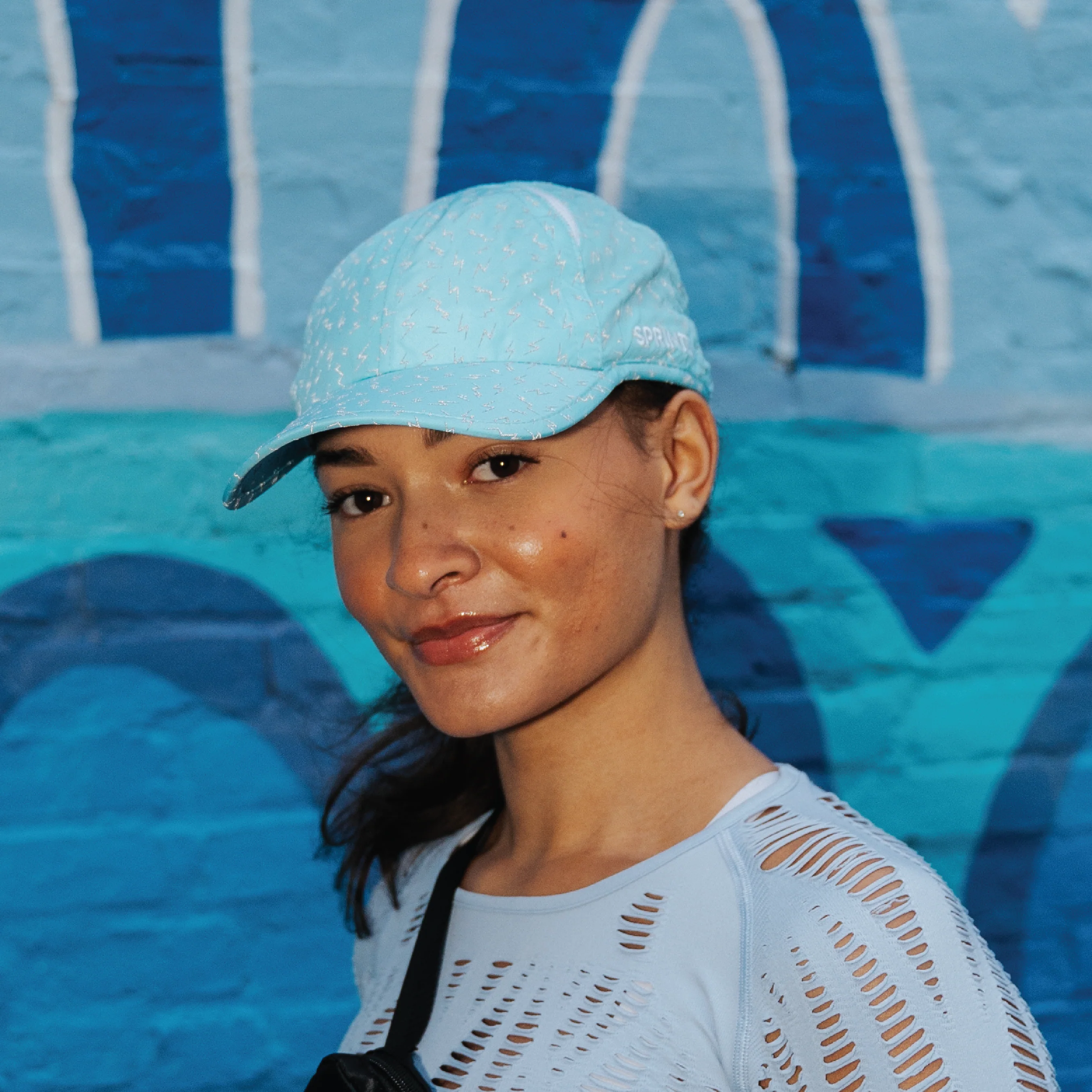 Electric Azure Flash Reflective OG Hat (Unisex) - Image 9
