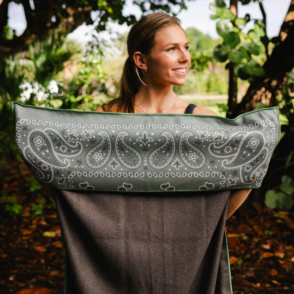 Paisley Probs Green Car Seat Cover Towel - Image 7
