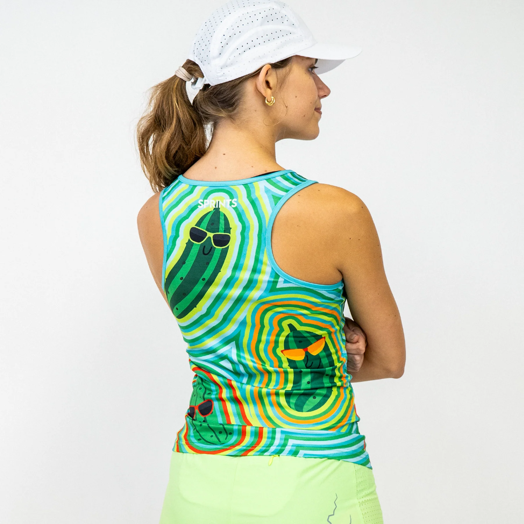 Womens Running Tank - Pickle Power - Image 3
