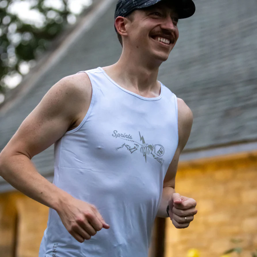Mens Running Tank - Shock Beast Miles Flash Reflective - Image 3