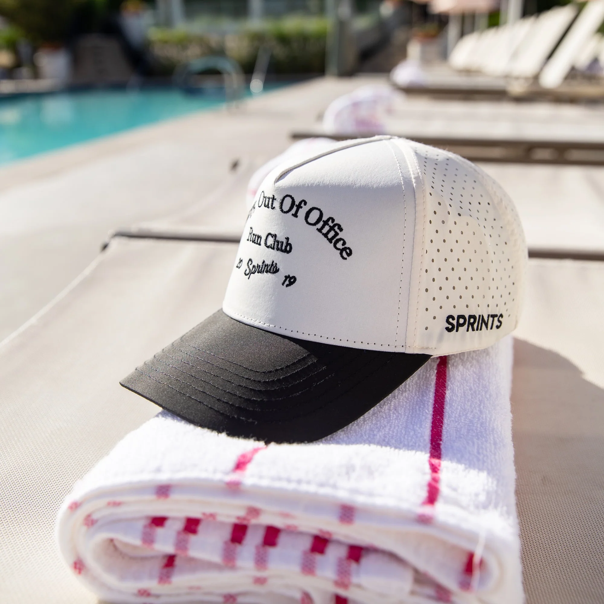 Sorry, Out Of Office Run Club Structured VP Hat (Unisex) - Image 4