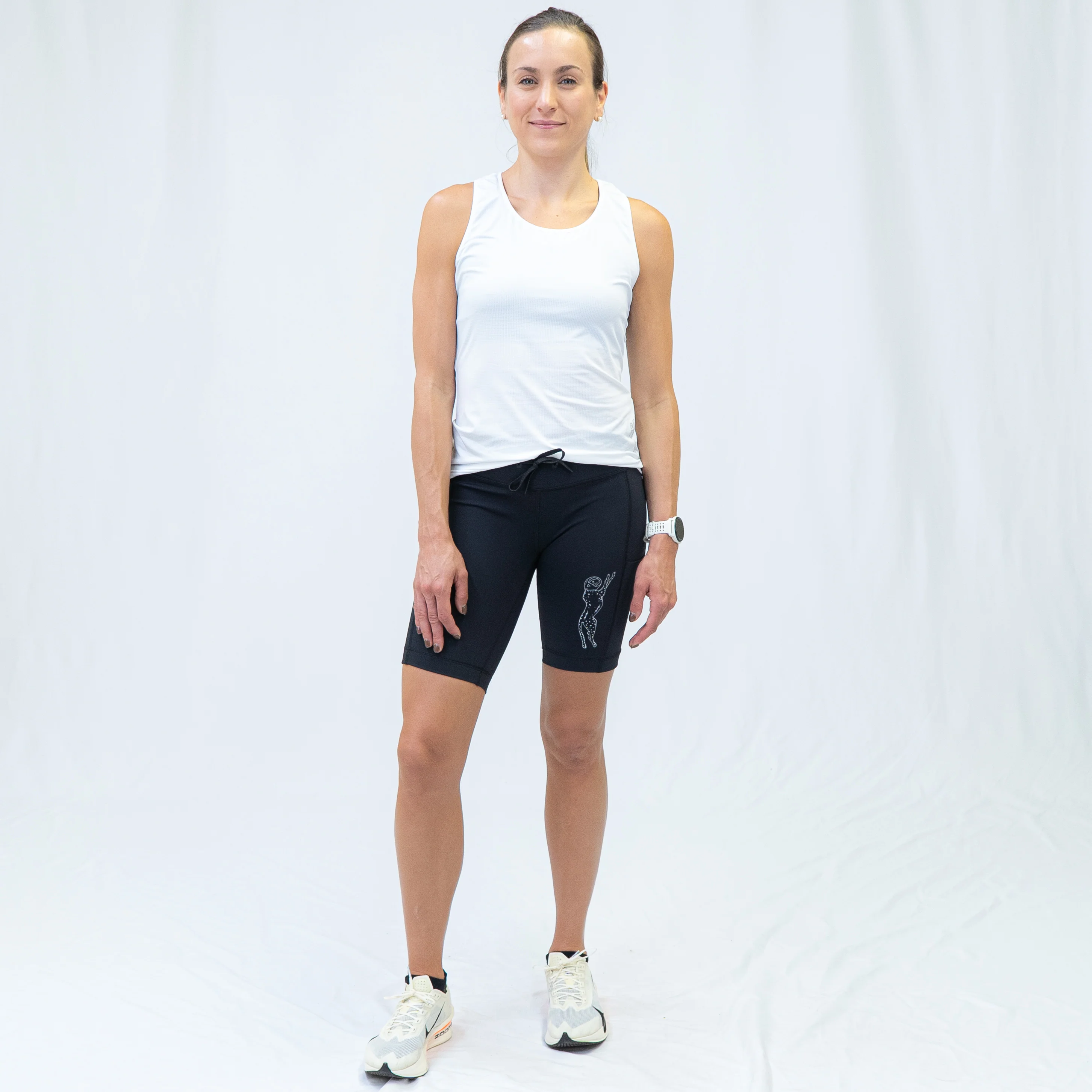 Womens Core Zero Running Tank - Stealth White - Image 5