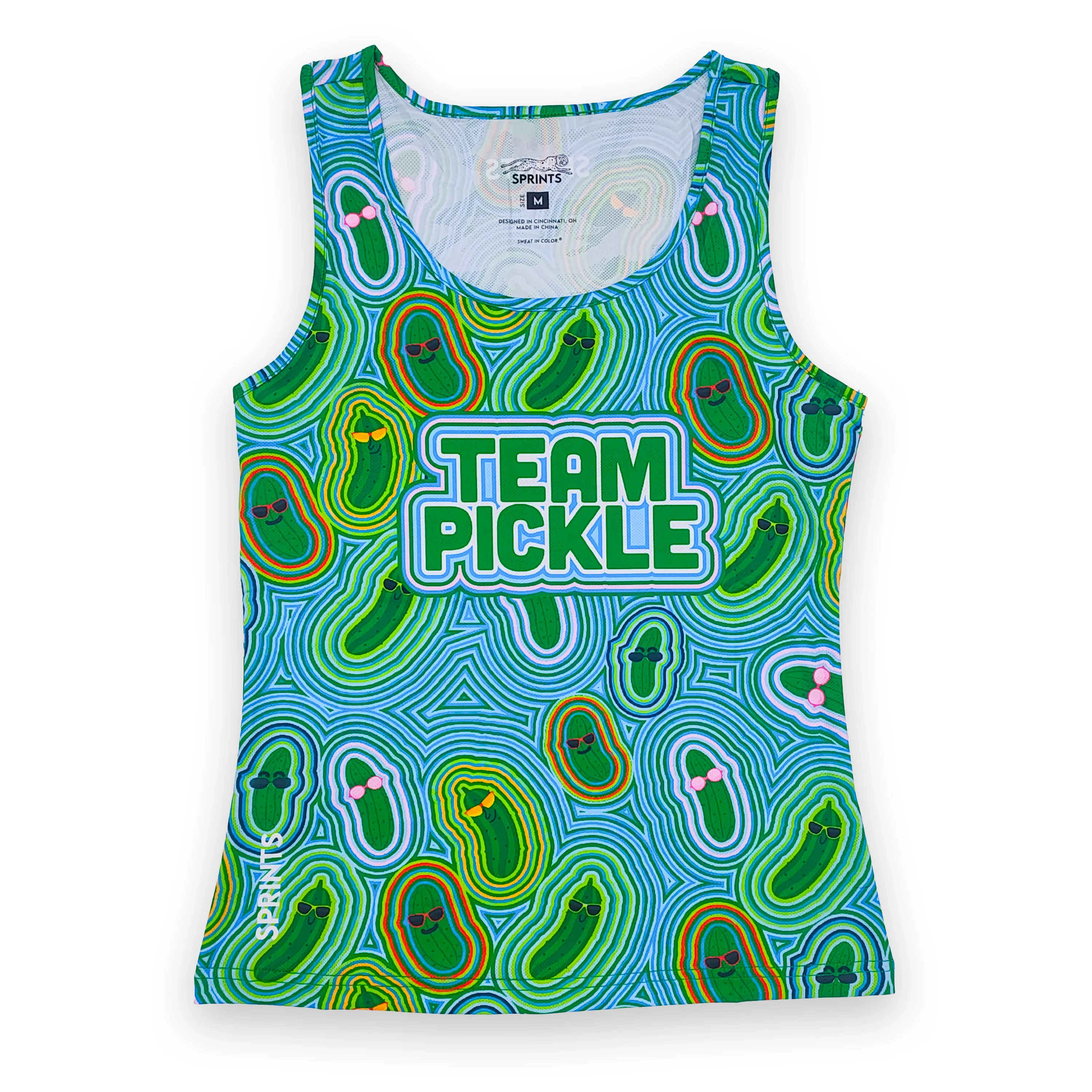 Womens Running Tank - Team Pickle