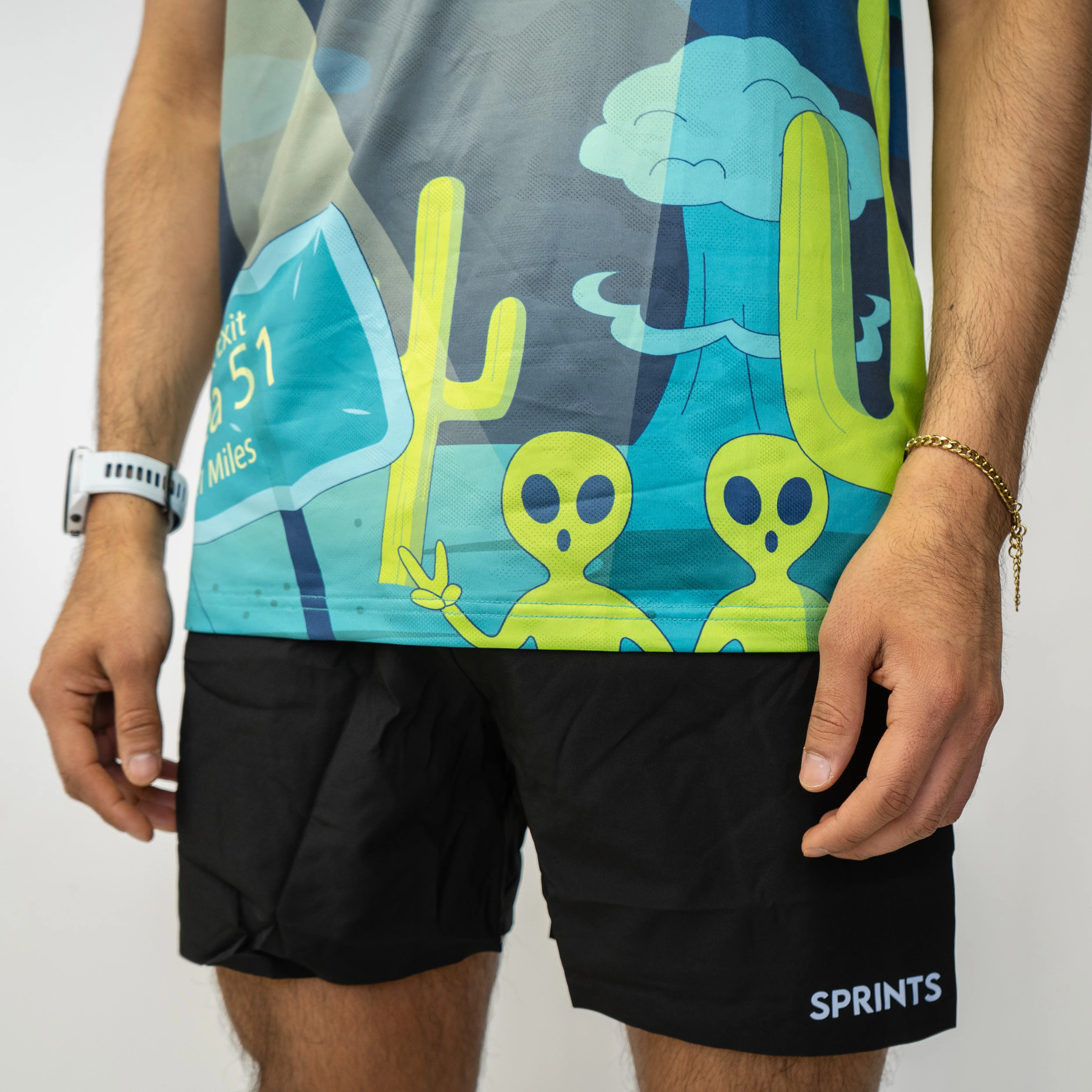 Mens Running Tank - Uninvited Alien Antics - Image 6