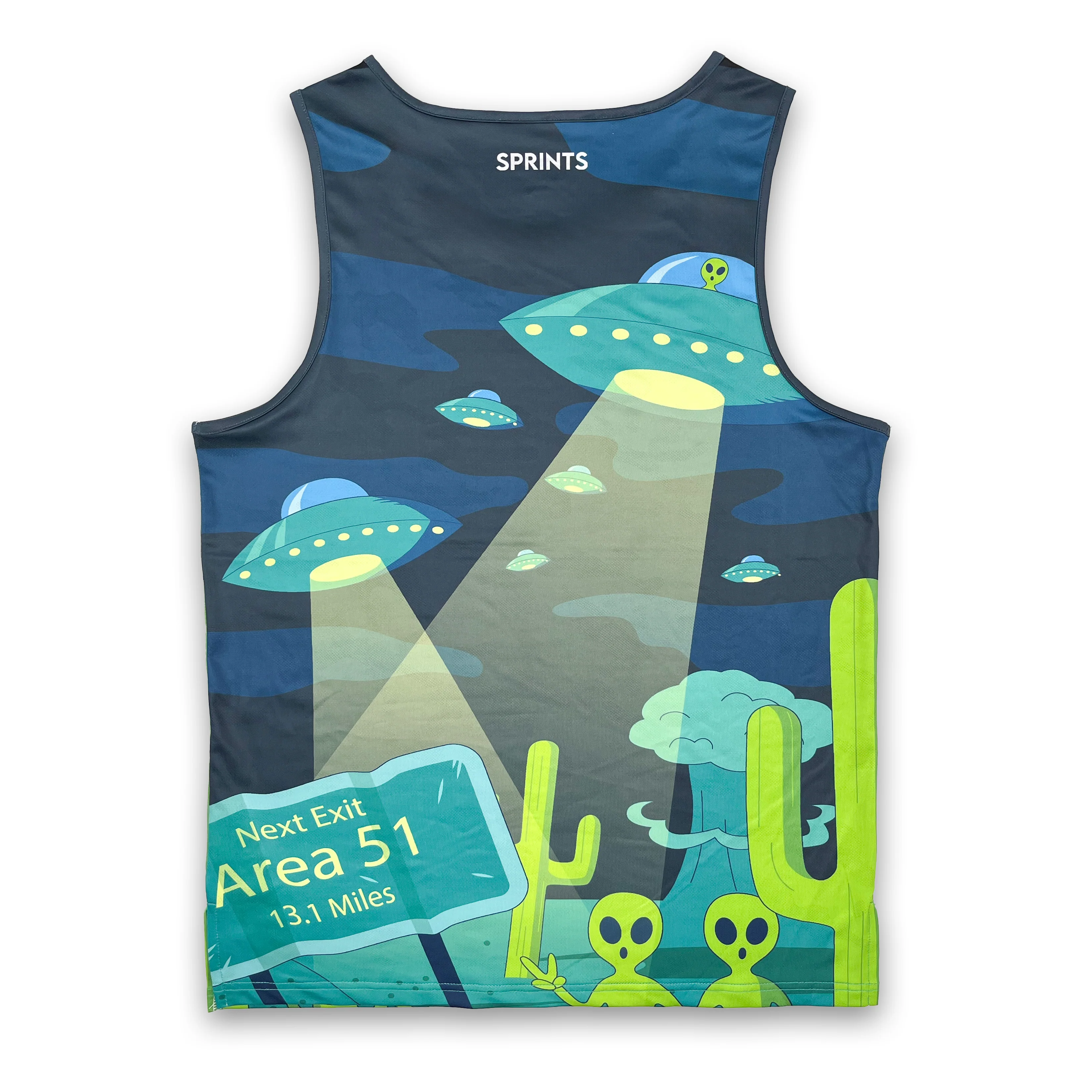 Mens Running Tank - Uninvited Alien Antics - Image 7