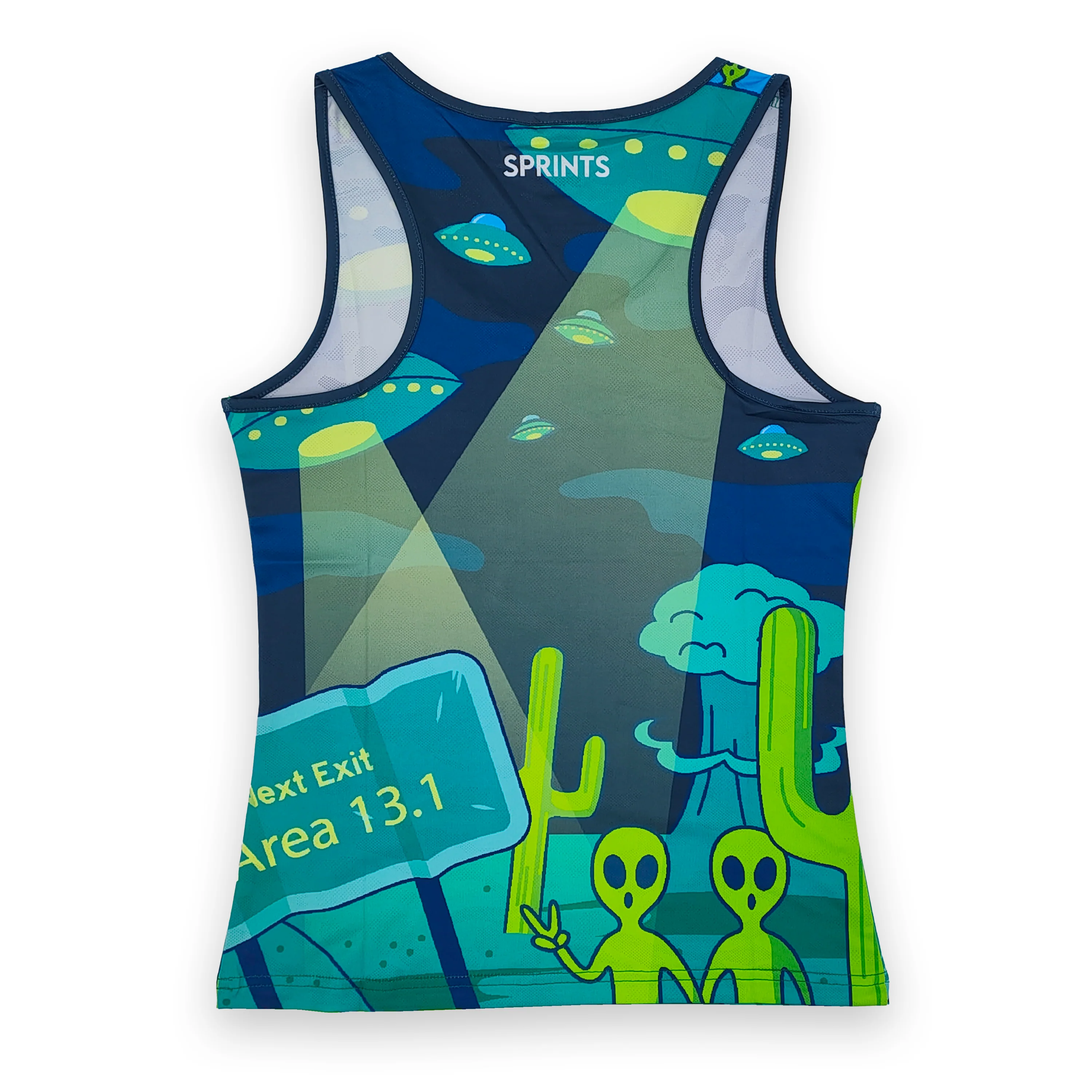 Womens Running Tank - Uninvited Alien Antics - Image 4