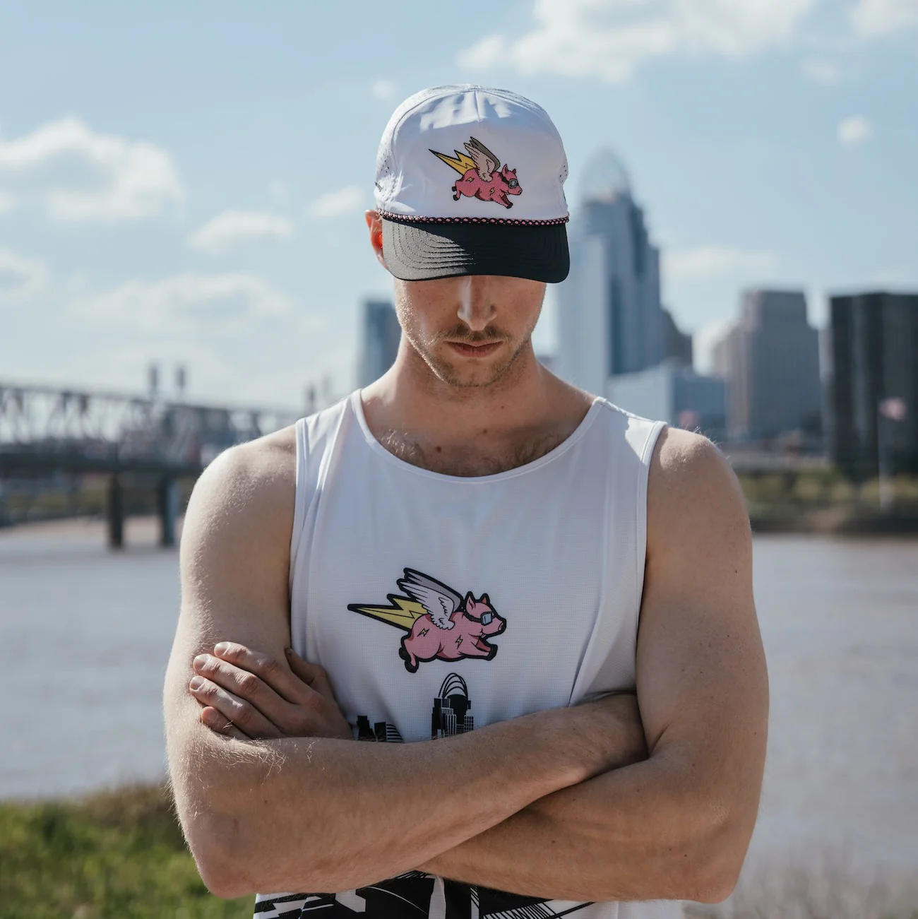 We Run Cincy 2026 EZ Rope Snapback Hat (Unisex) - Image 3