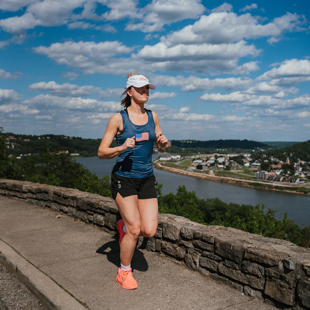 Womens Core Zero Running Tank - USA Navy - Image 5