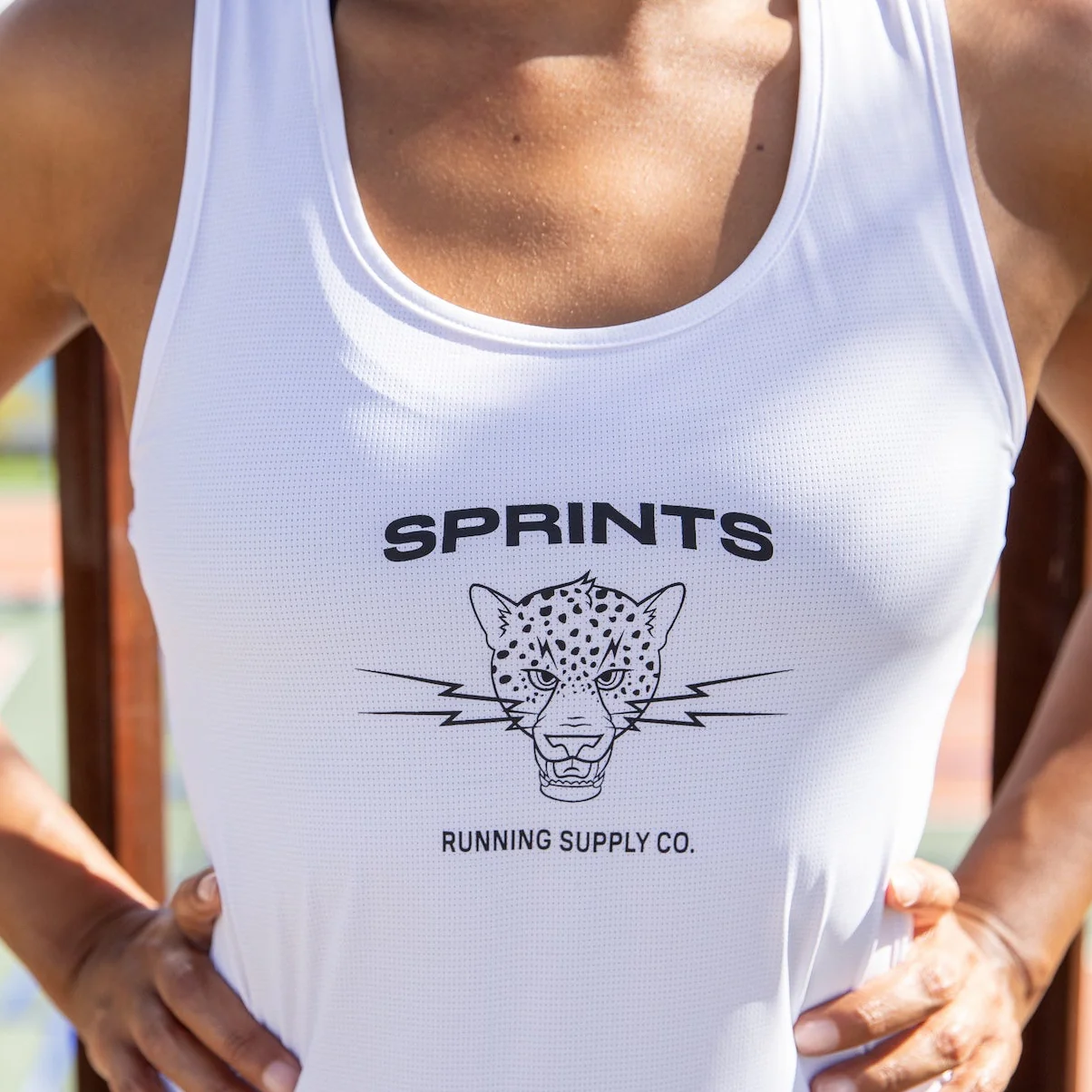 Womens Core Zero Running Tank - Vault Jag White - Image 6