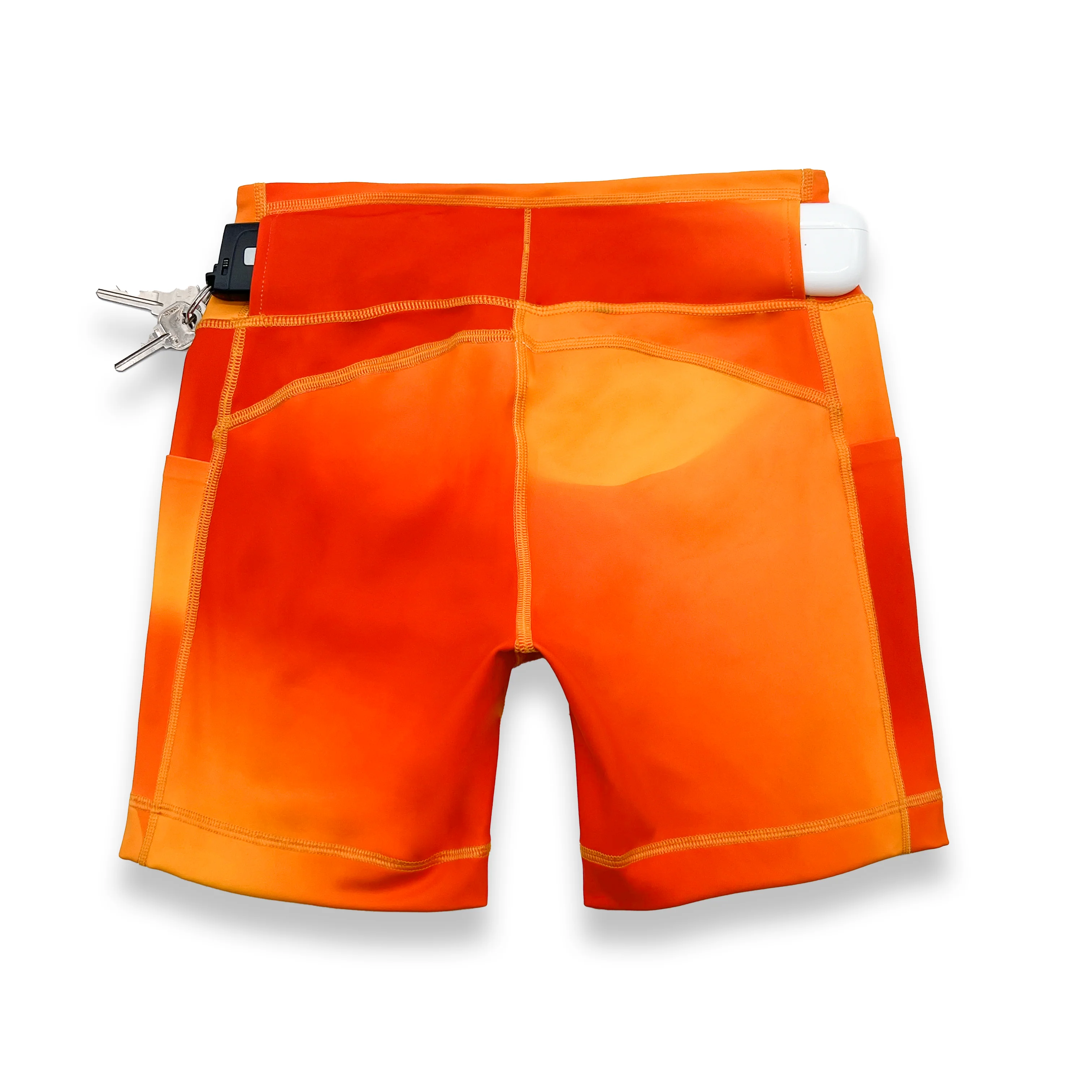 Womens Flexion 5" Compression Short - Orange Crush - Image 7