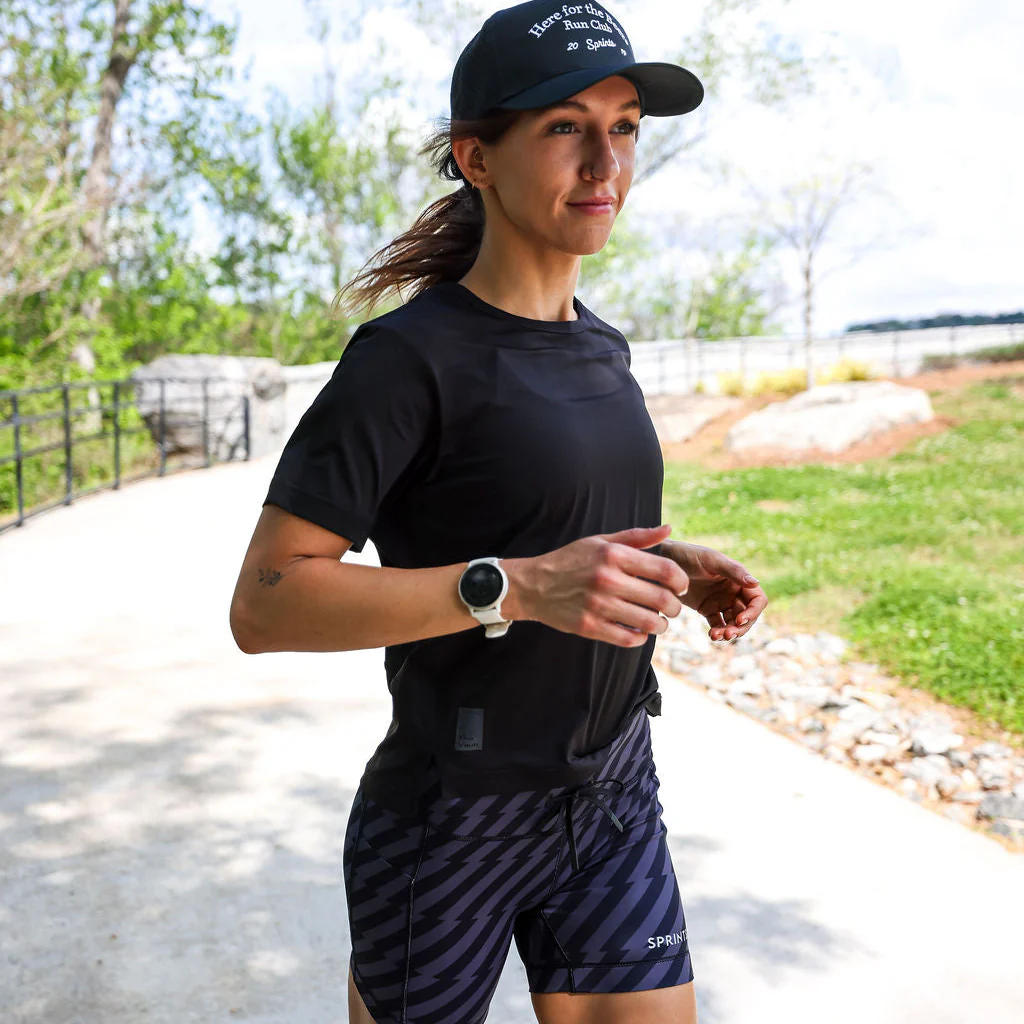 Womens Flexion 5" Compression Short - Velocity Blitz Black - Image 7