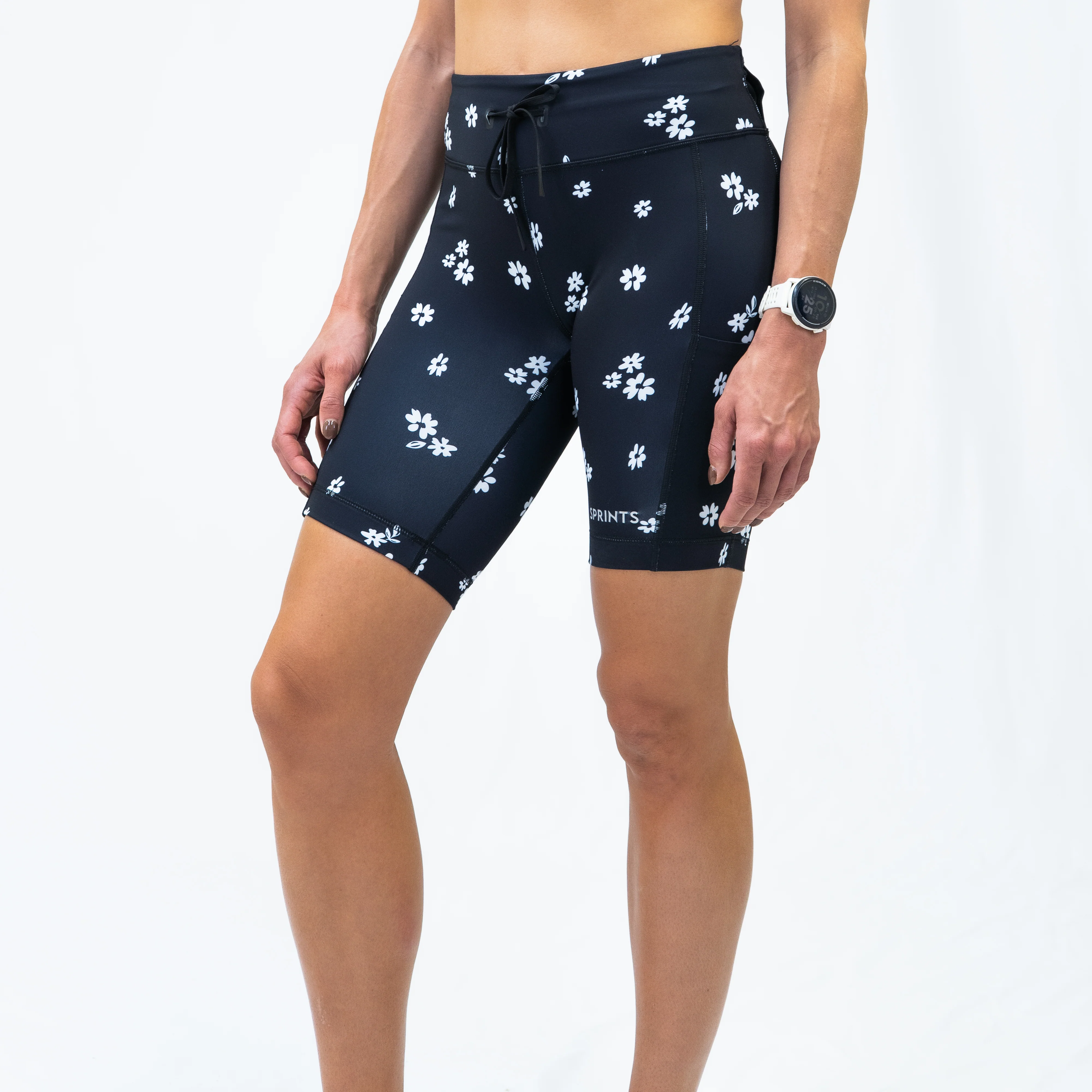 Womens Flexion 8" Compression Short - Florid Declamation - Image 6