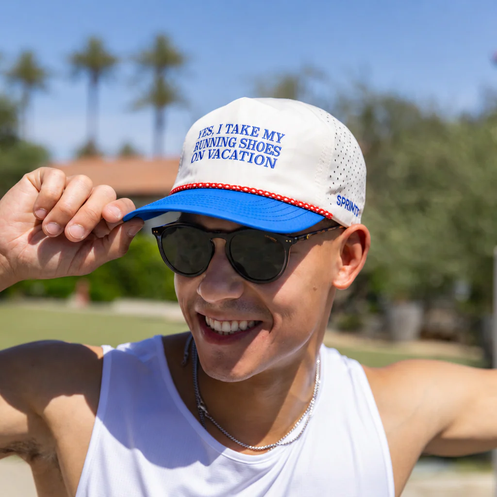 Yes, I Take My Running Shoes on Vacation EZ Rope Snapback (Unisex) - Image 3